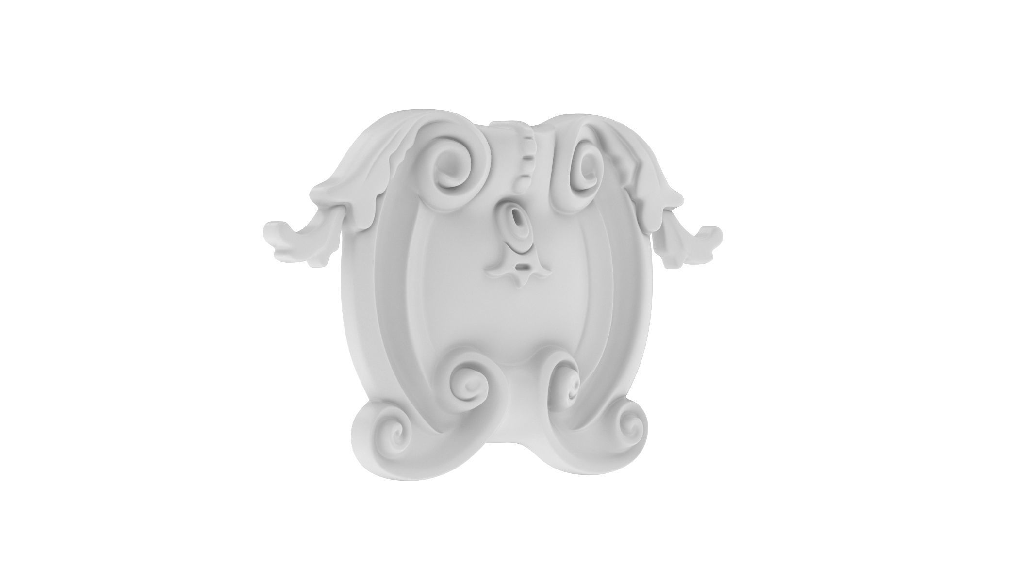 Cartouche Ornament 005 3D model_1