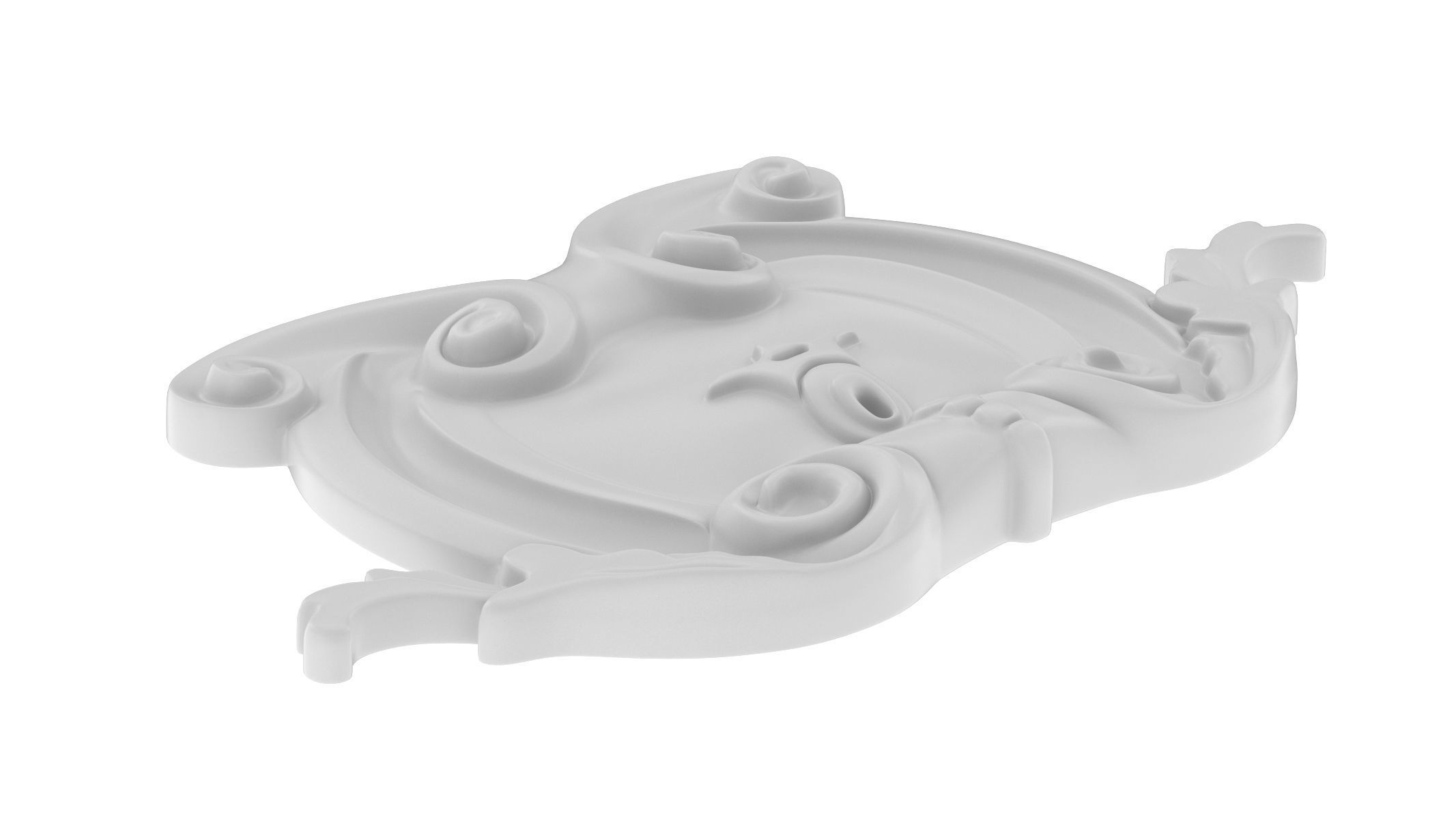 Cartouche Ornament 005 3D model_4