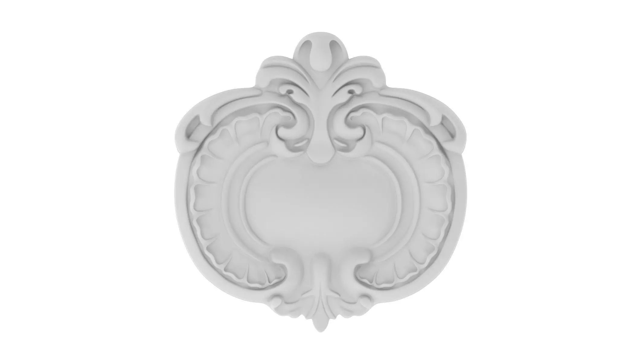 Cartouche Ornament 006 3D model_0
