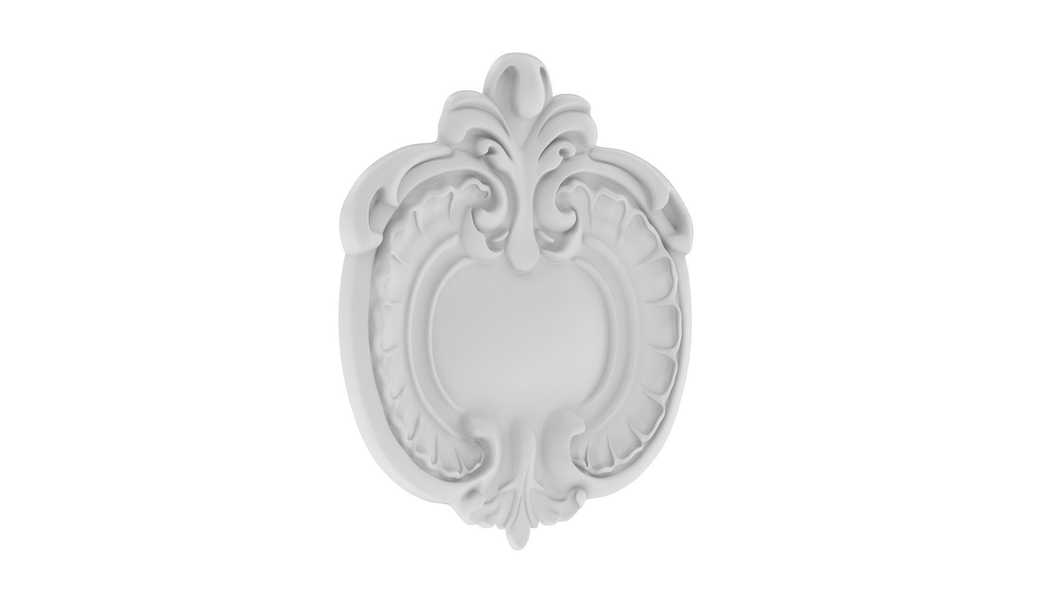 Cartouche Ornament 006 3D model_1