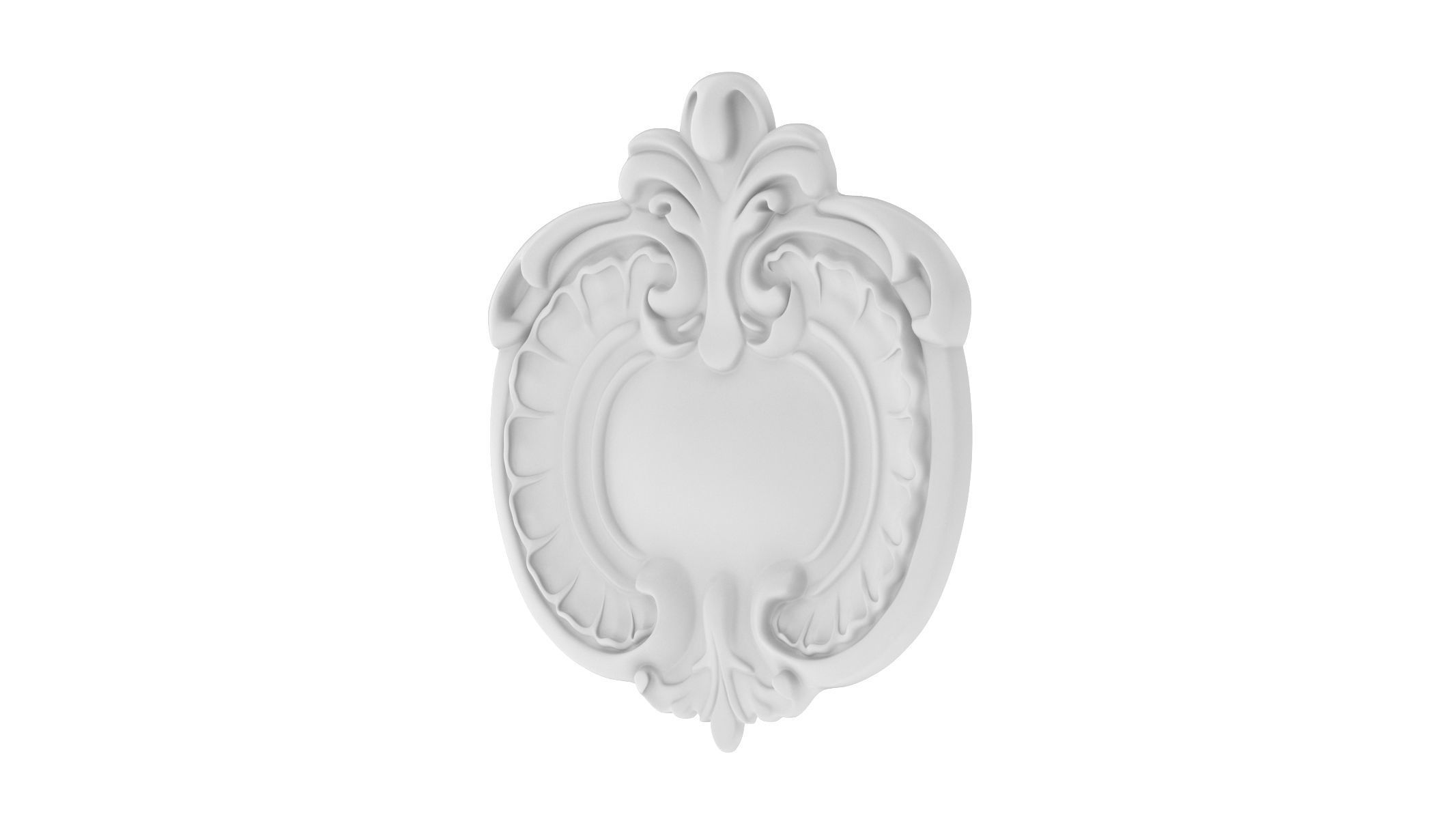 Cartouche Ornament 006 3D model_2