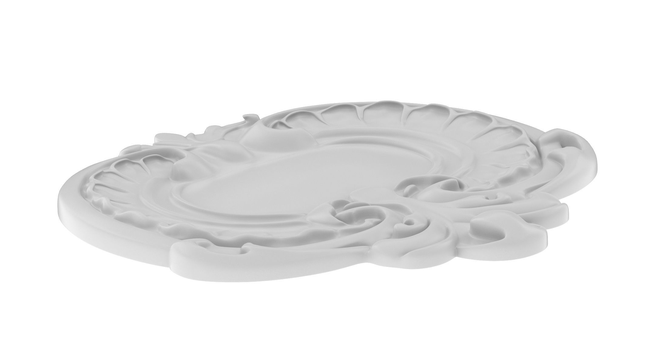 Cartouche Ornament 006 3D model_4