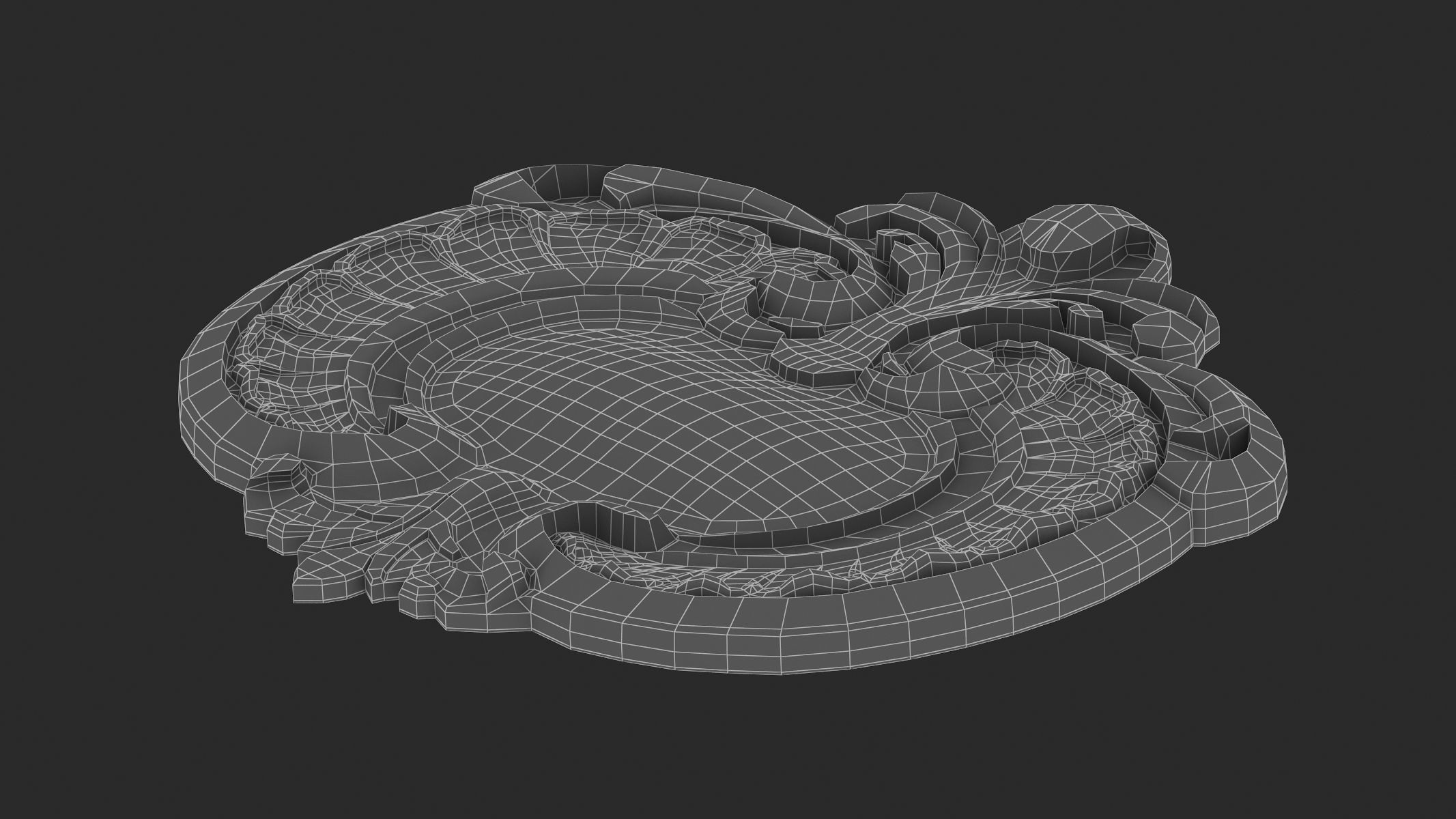 Cartouche Ornament 006 3D model_9