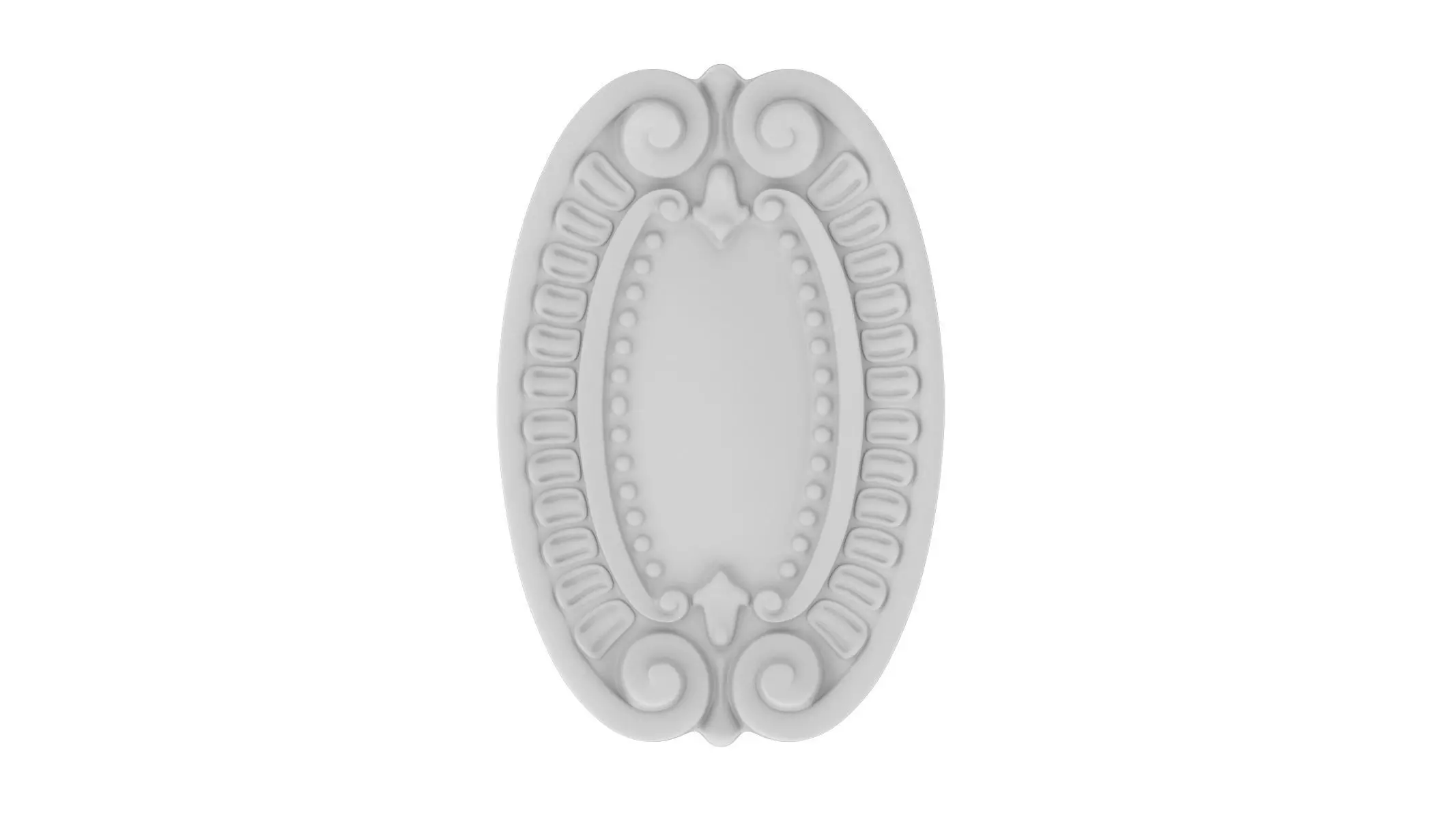 Cartouche Ornament 009 3D model_0