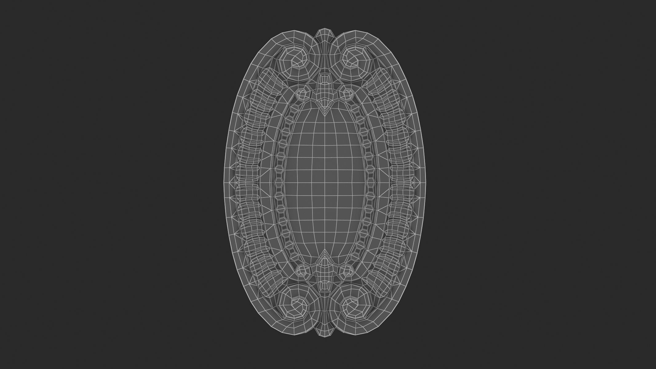 Cartouche Ornament 009 3D model_5