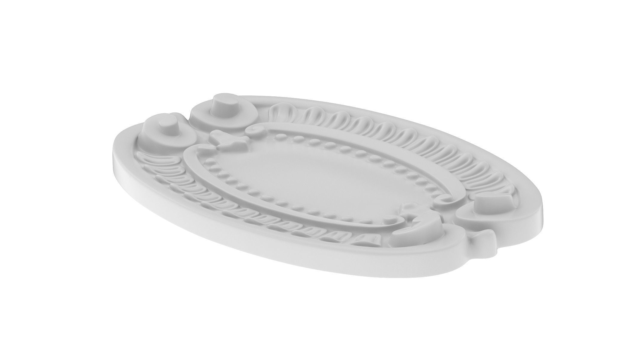 Cartouche Ornament 009 3D model_4