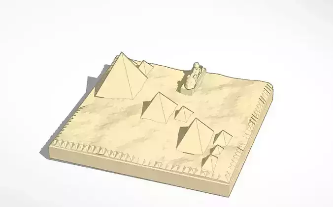 traditional view of the pyramids printable Free 3D model