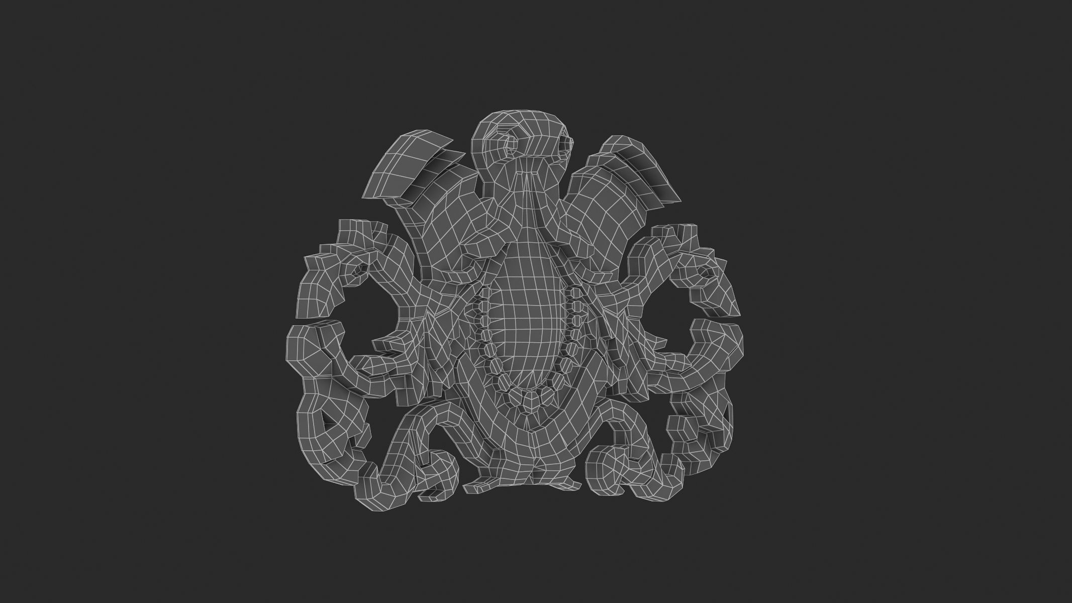 Cartouche Ornament 011 3D model_6