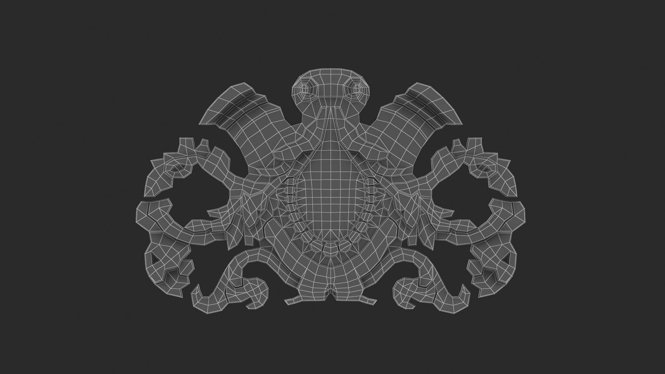 Cartouche Ornament 011 3D model_5