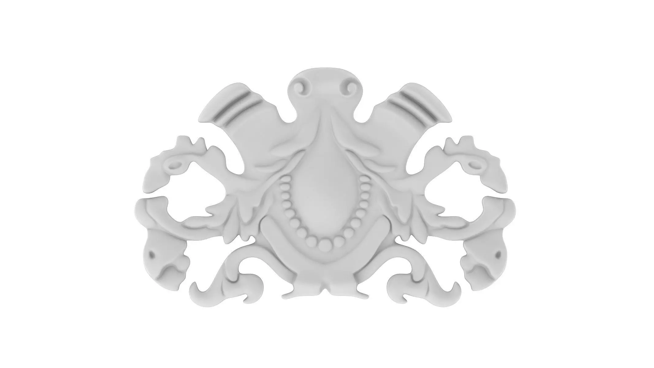 Cartouche Ornament 011 3D model_0