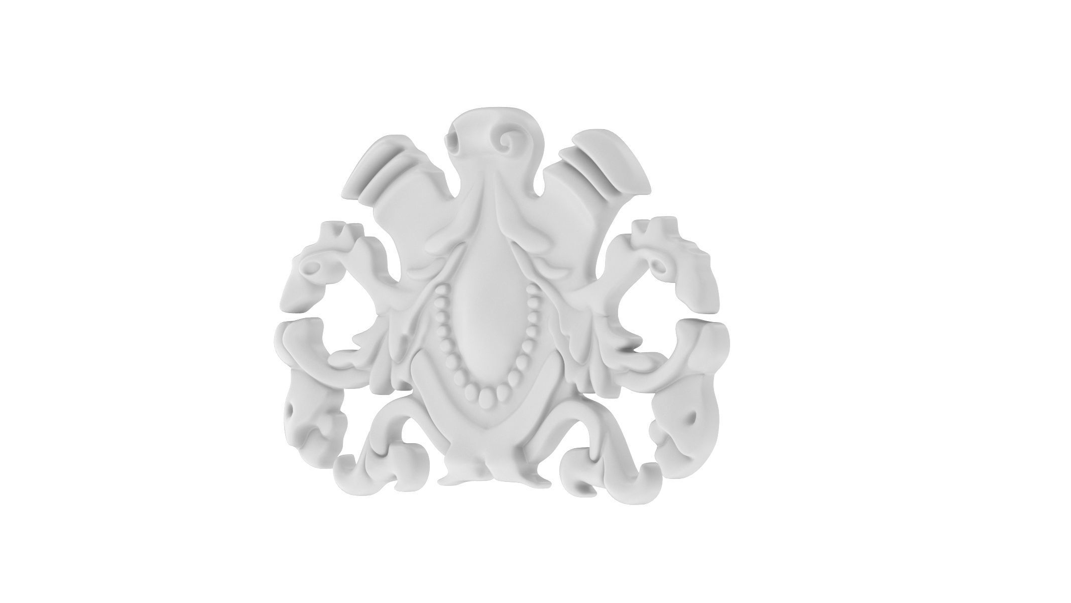 Cartouche Ornament 011 3D model_2