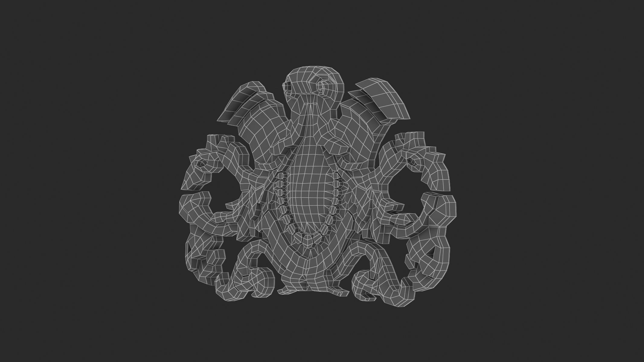Cartouche Ornament 011 3D model_7
