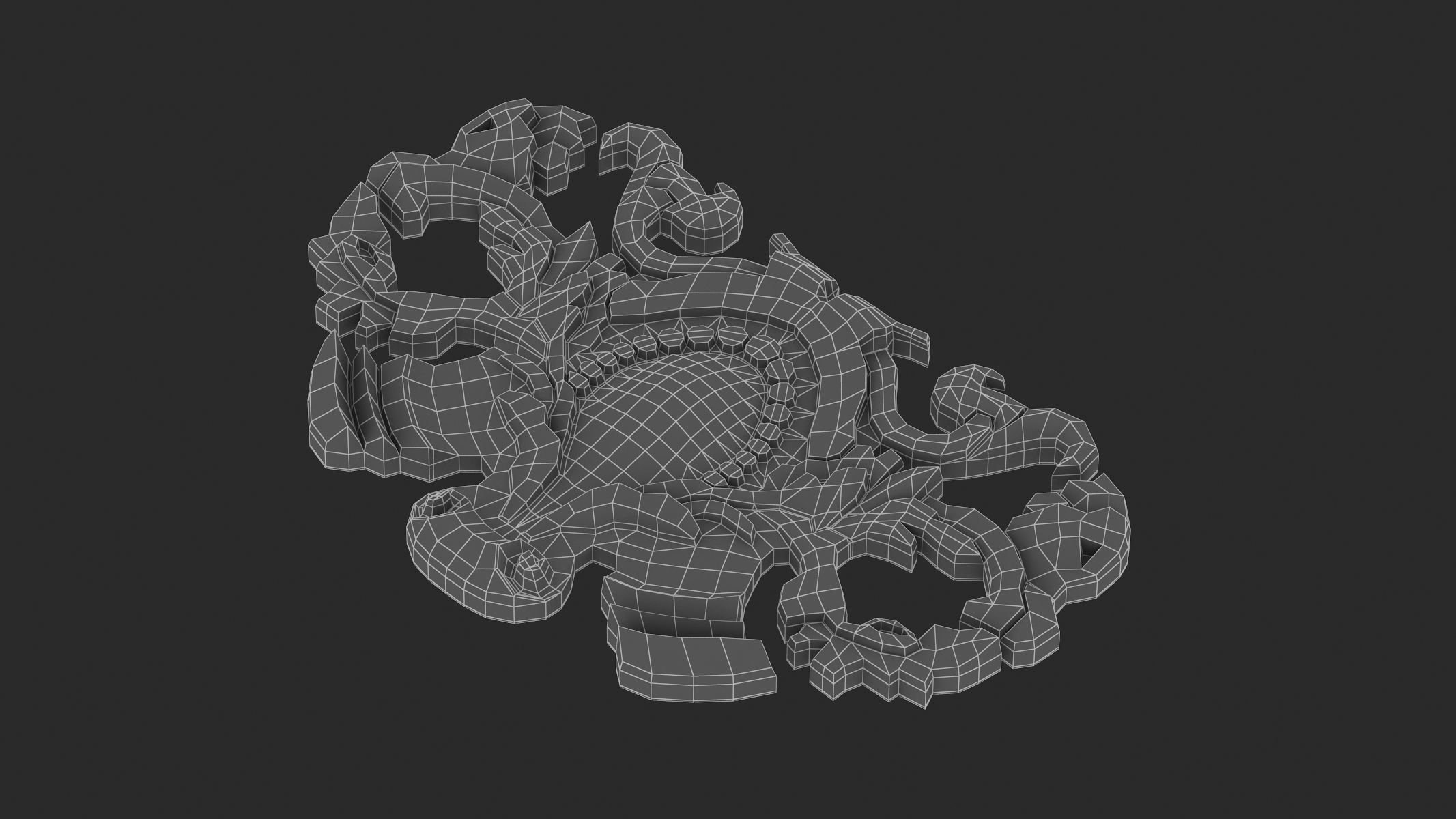 Cartouche Ornament 011 3D model_8