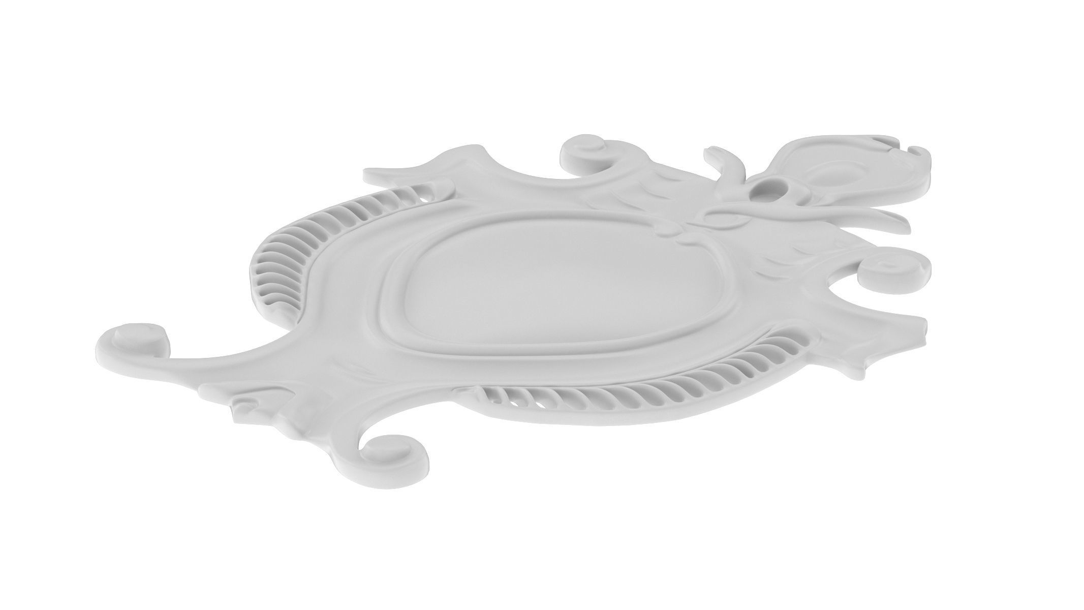 Cartouche Ornament 014 3D model_4