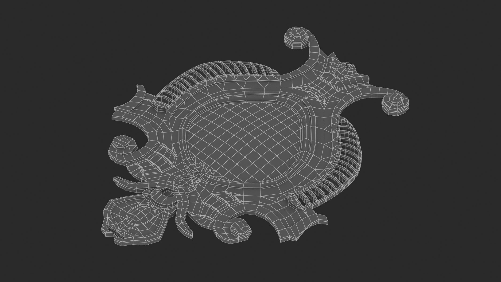 Cartouche Ornament 014 3D model_8