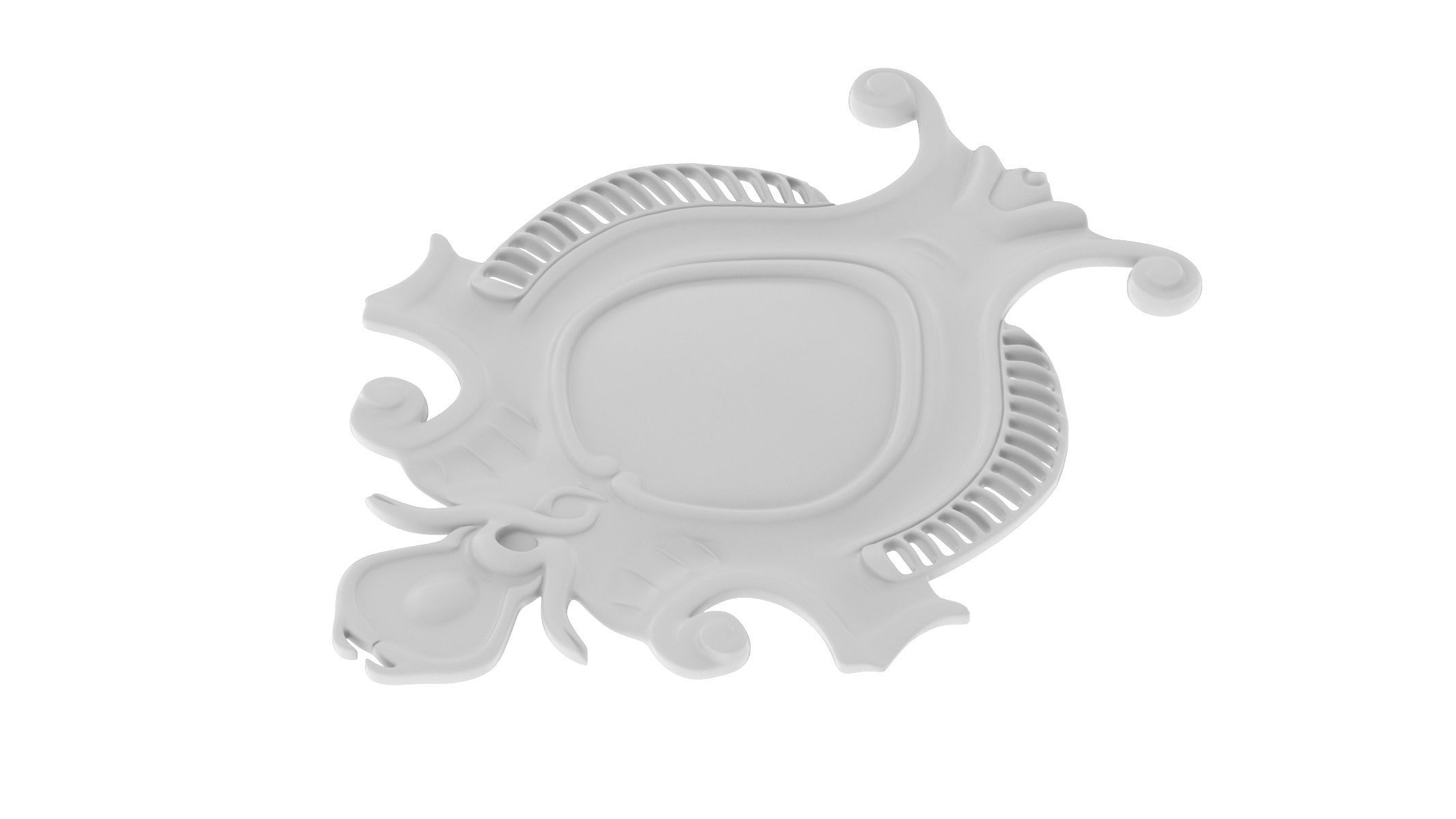 Cartouche Ornament 014 3D model_3