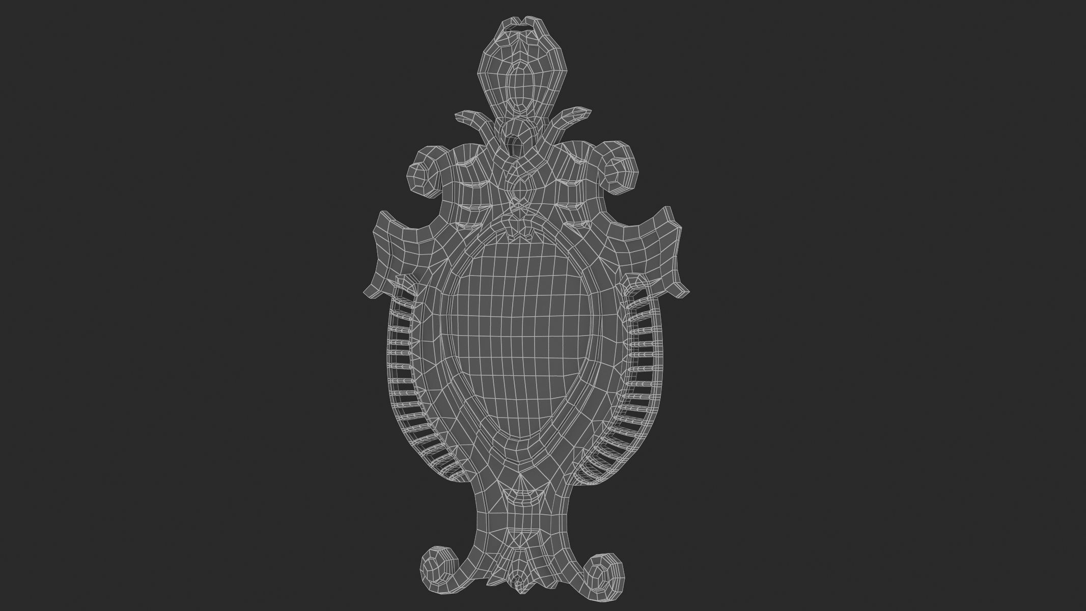 Cartouche Ornament 014 3D model_7