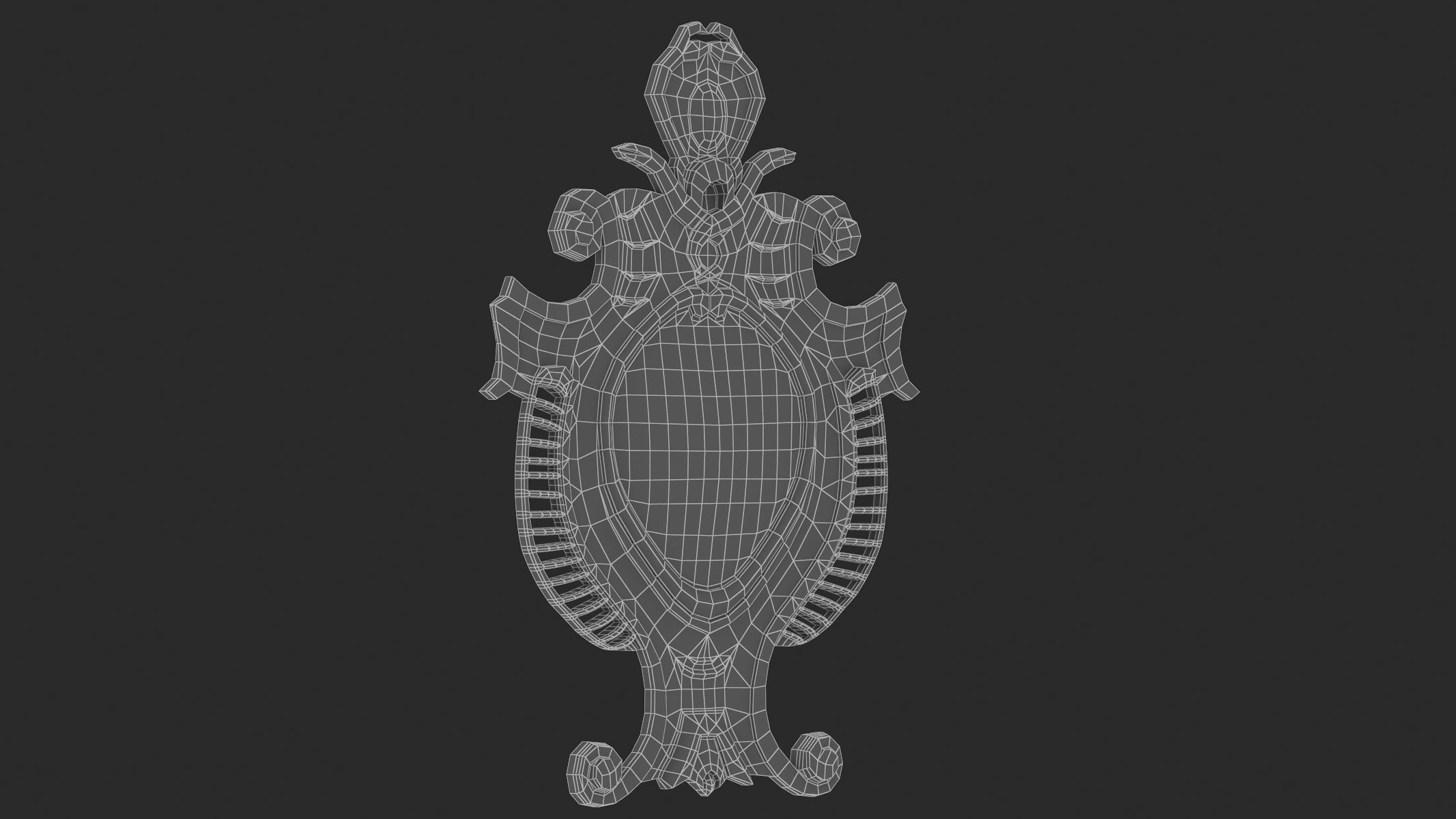 Cartouche Ornament 014 3D model_6