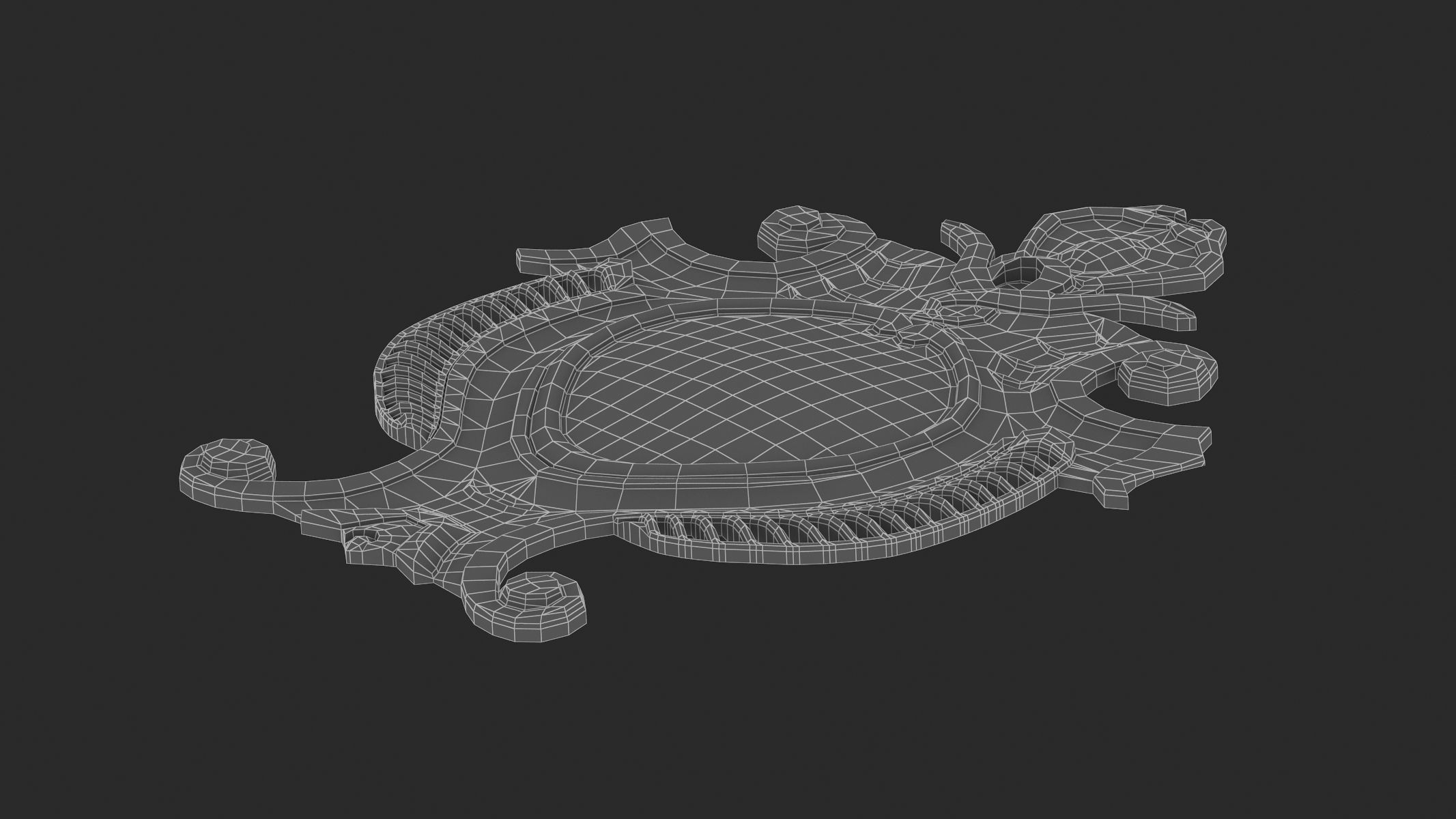 Cartouche Ornament 014 3D model_9