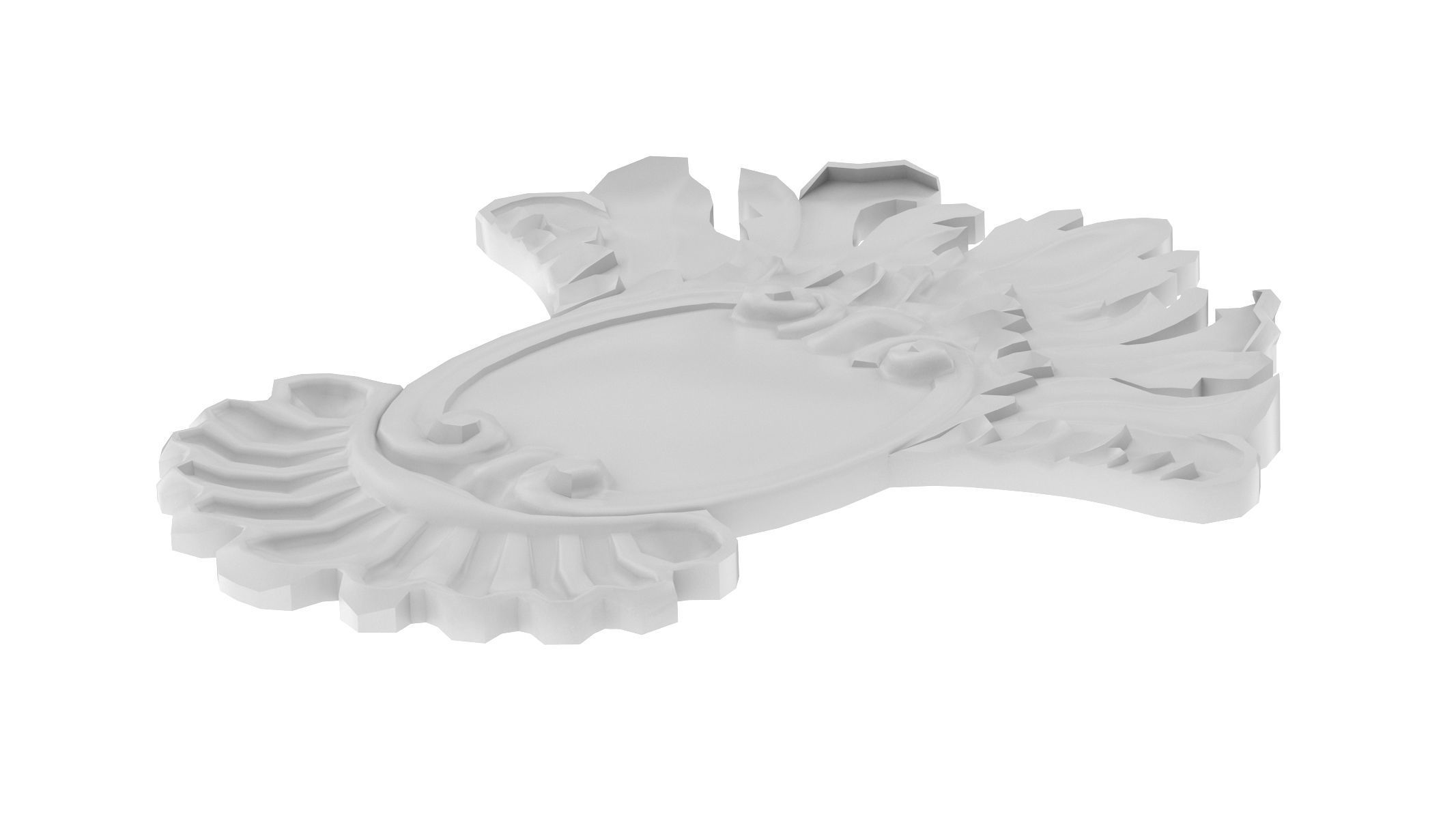 Cartouche Ornament 015 3D model_4