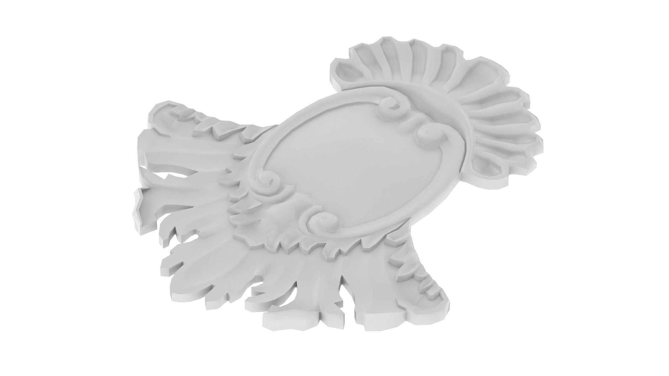 Cartouche Ornament 015 3D model_3