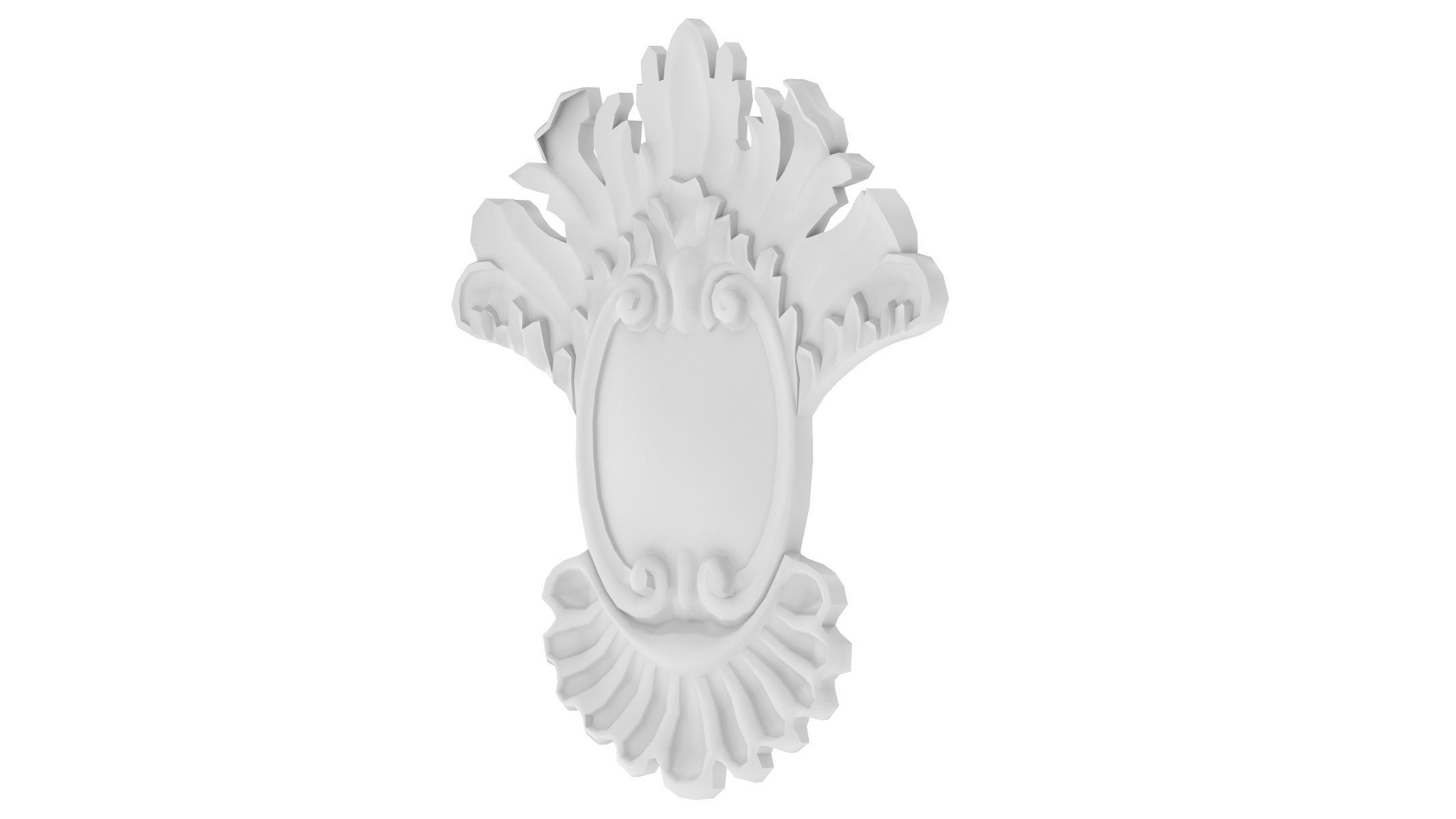 Cartouche Ornament 015 3D model_2