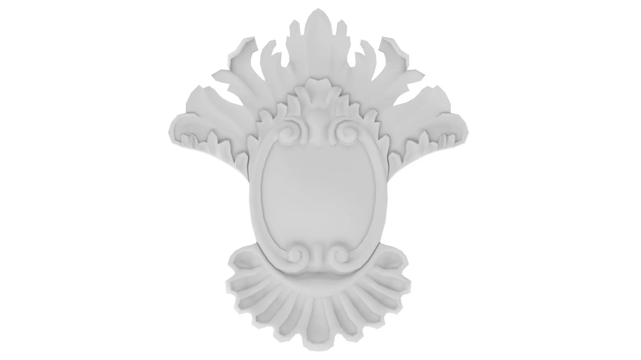 Cartouche Ornament 015 3D model_0