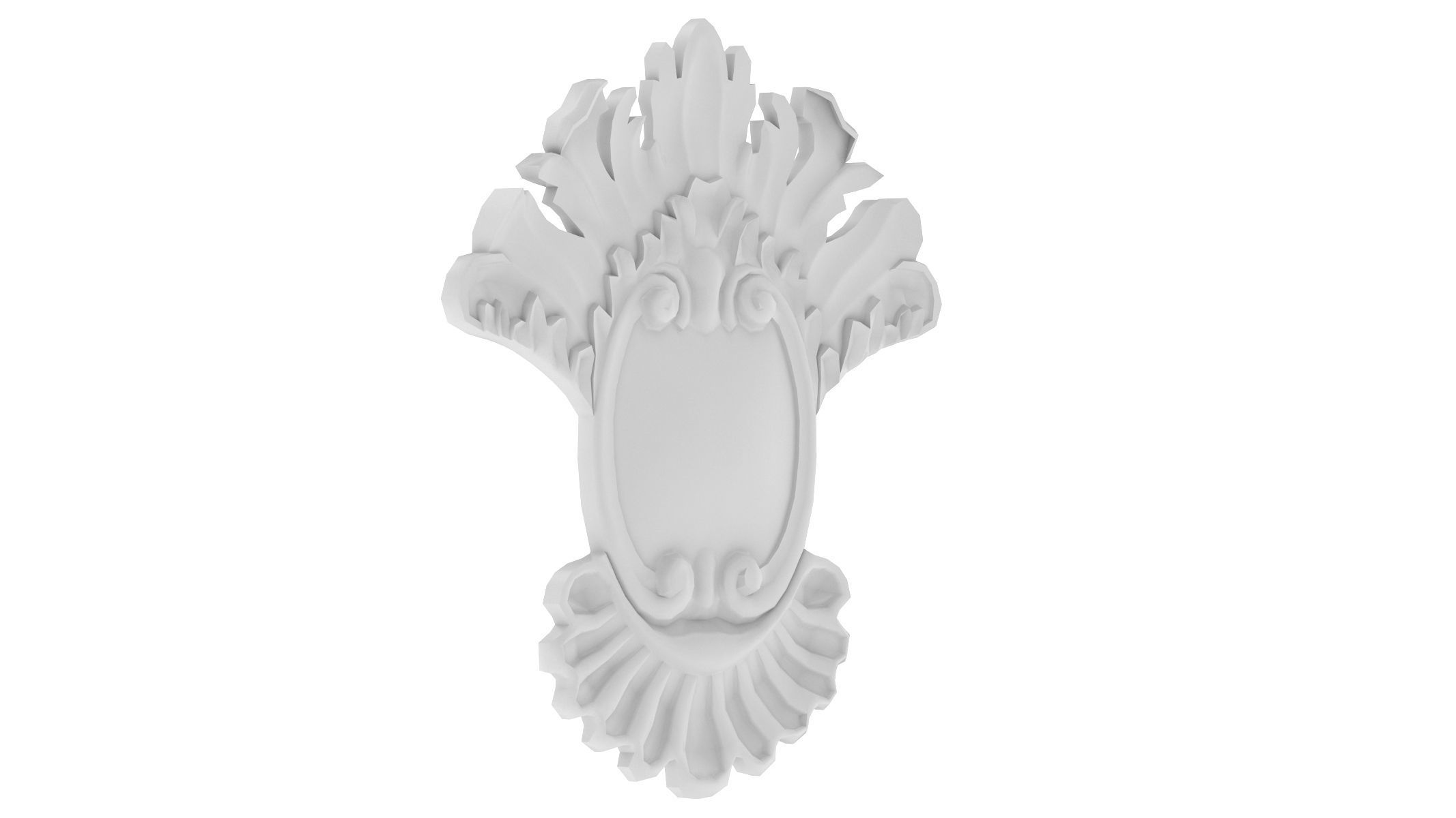 Cartouche Ornament 015 3D model_1