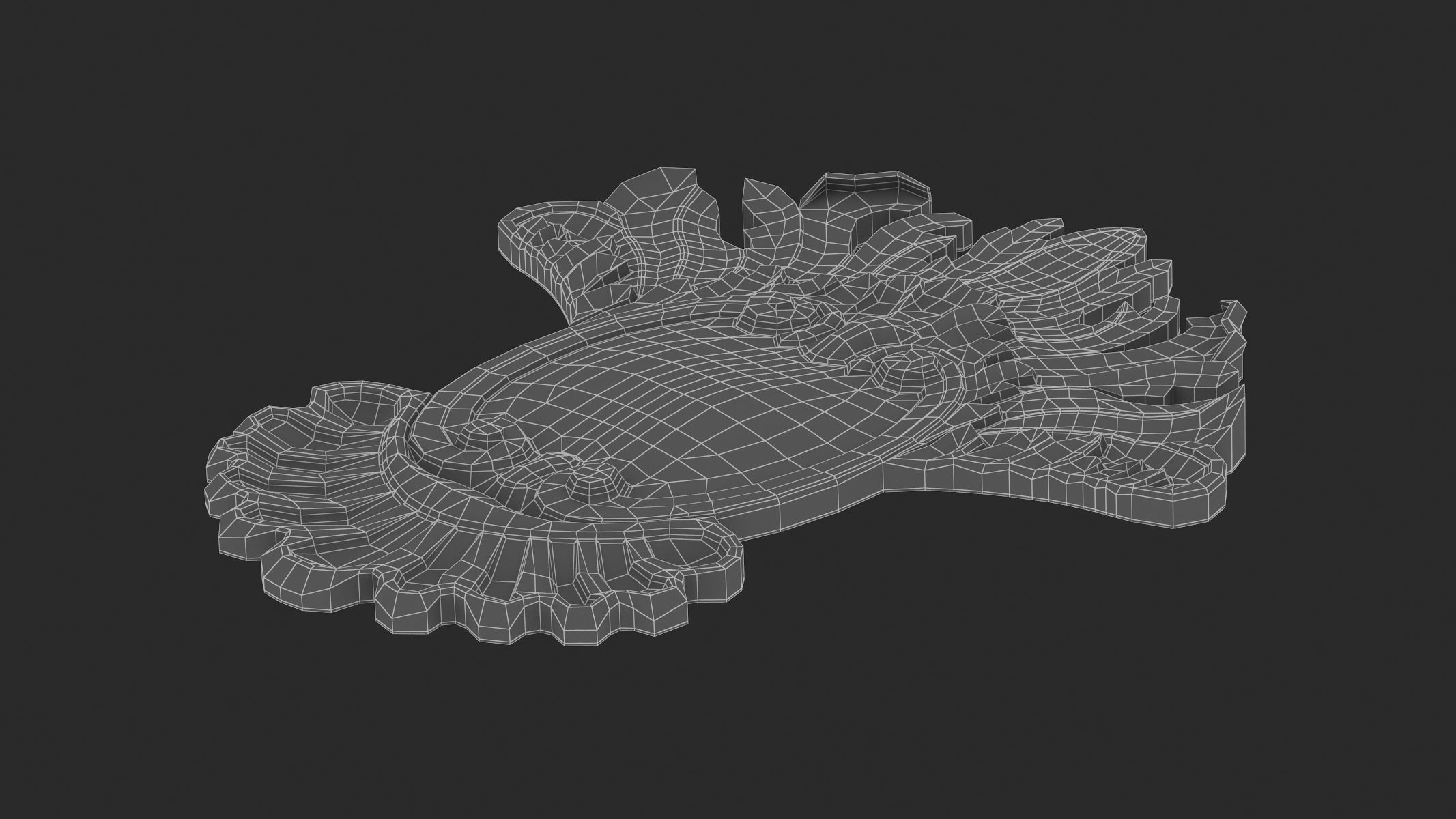 Cartouche Ornament 015 3D model_9