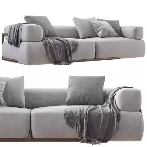 Porada Klem Two Seater Sofa 3D model