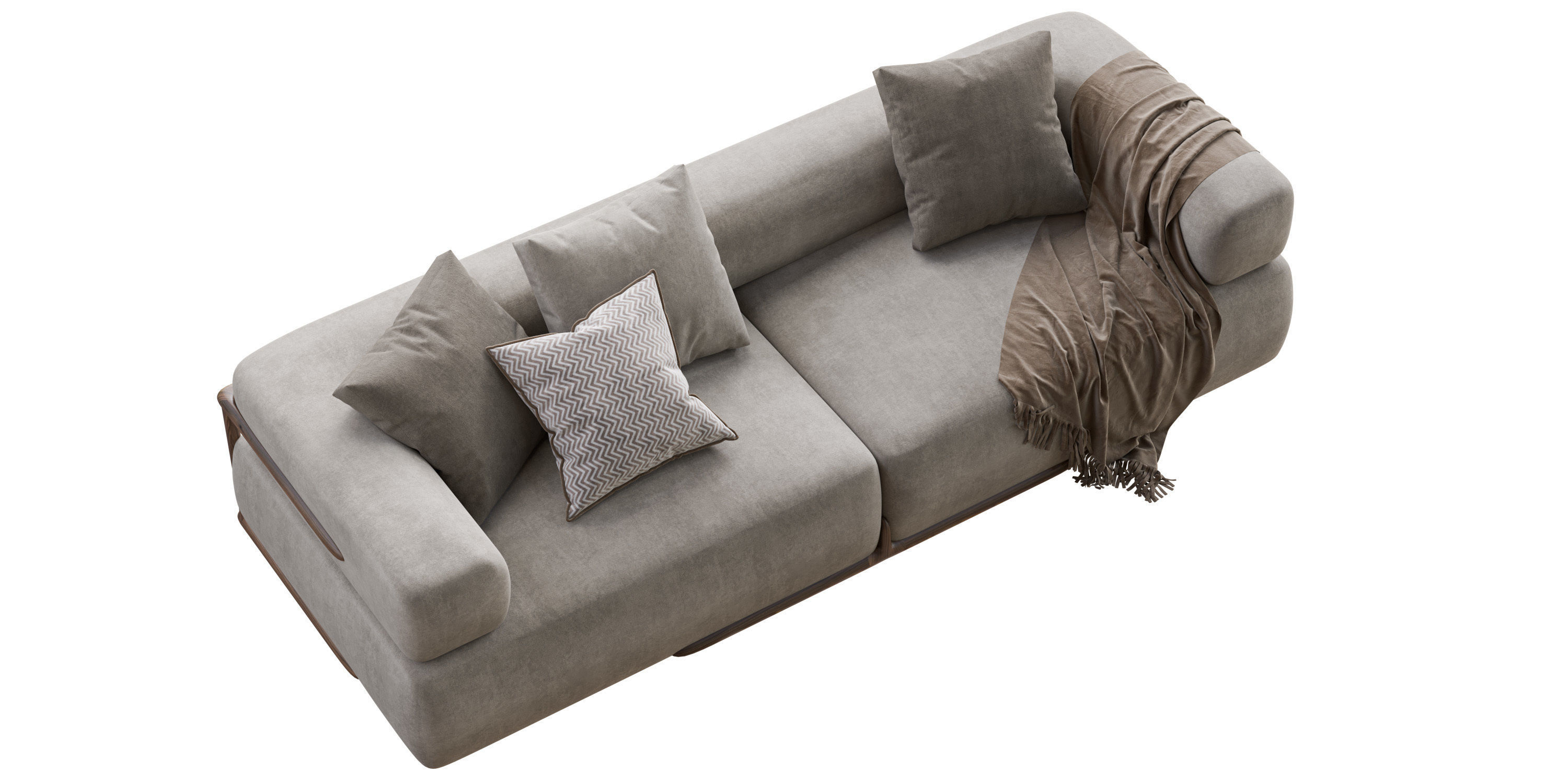 Porada Klem Two Seater Sofa 3D model_9