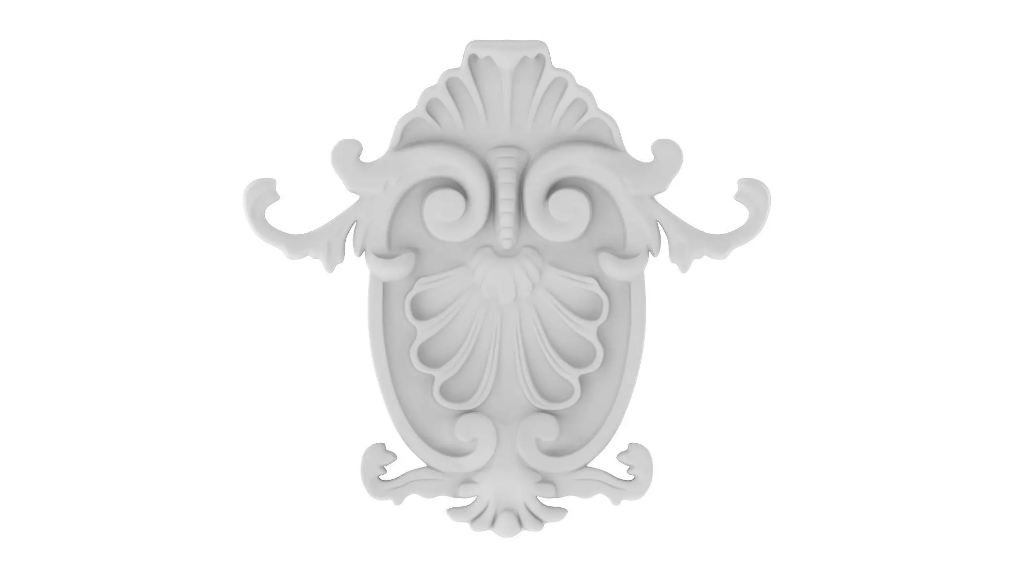 Cartouche Ornament 019 3D model_0