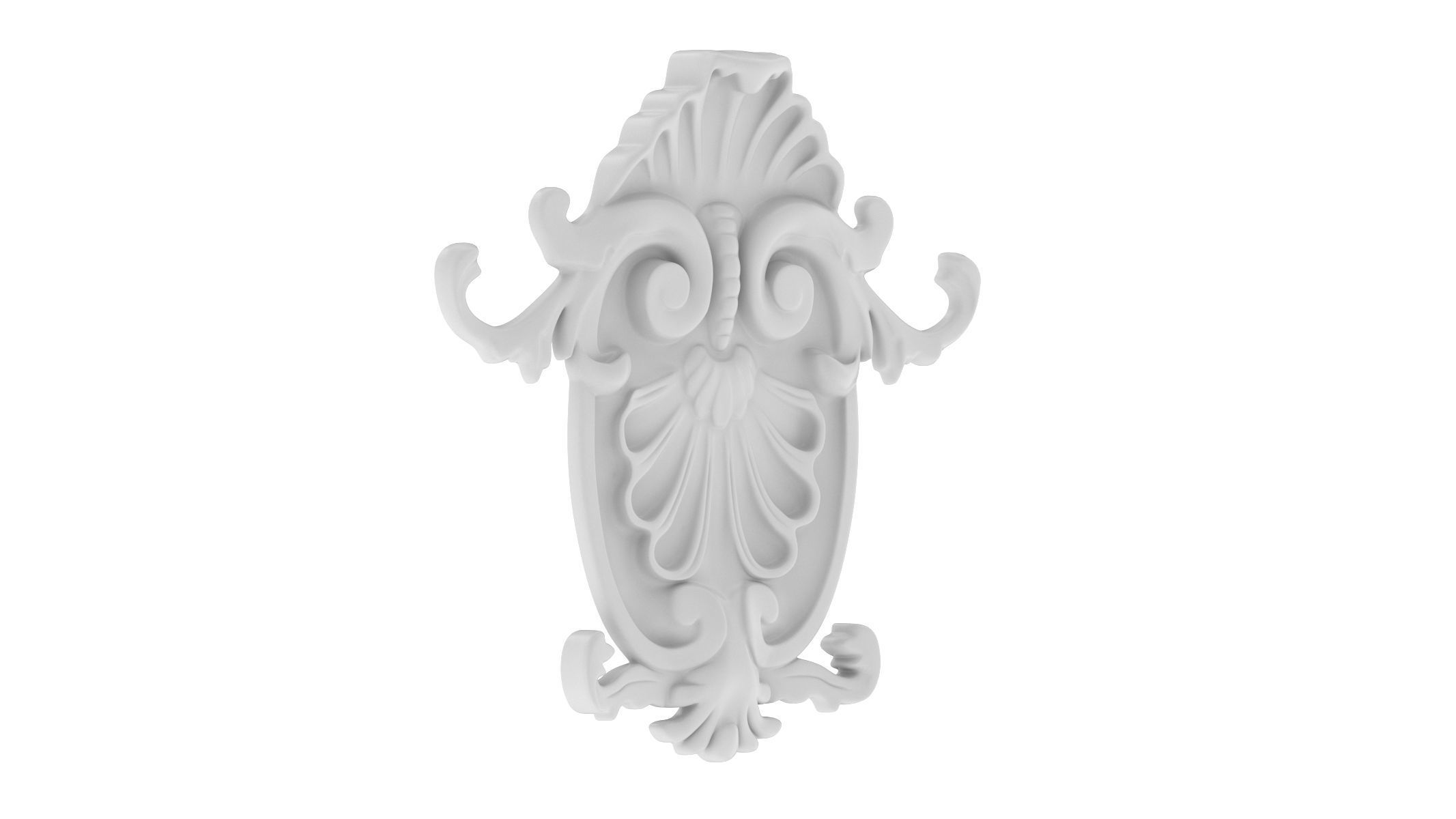 Cartouche Ornament 019 3D model_1