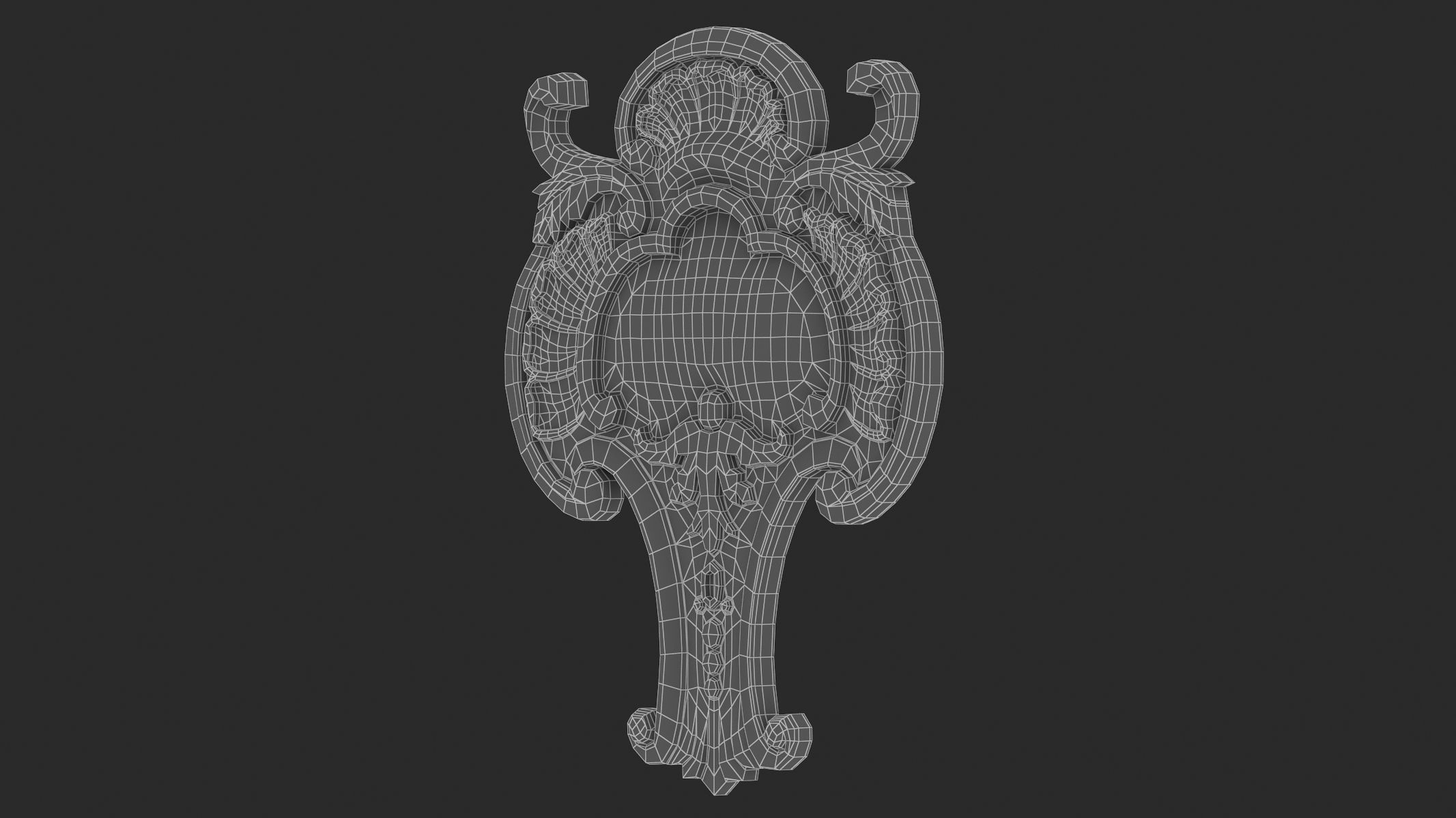 Cartouche Ornament 020 3D model_7