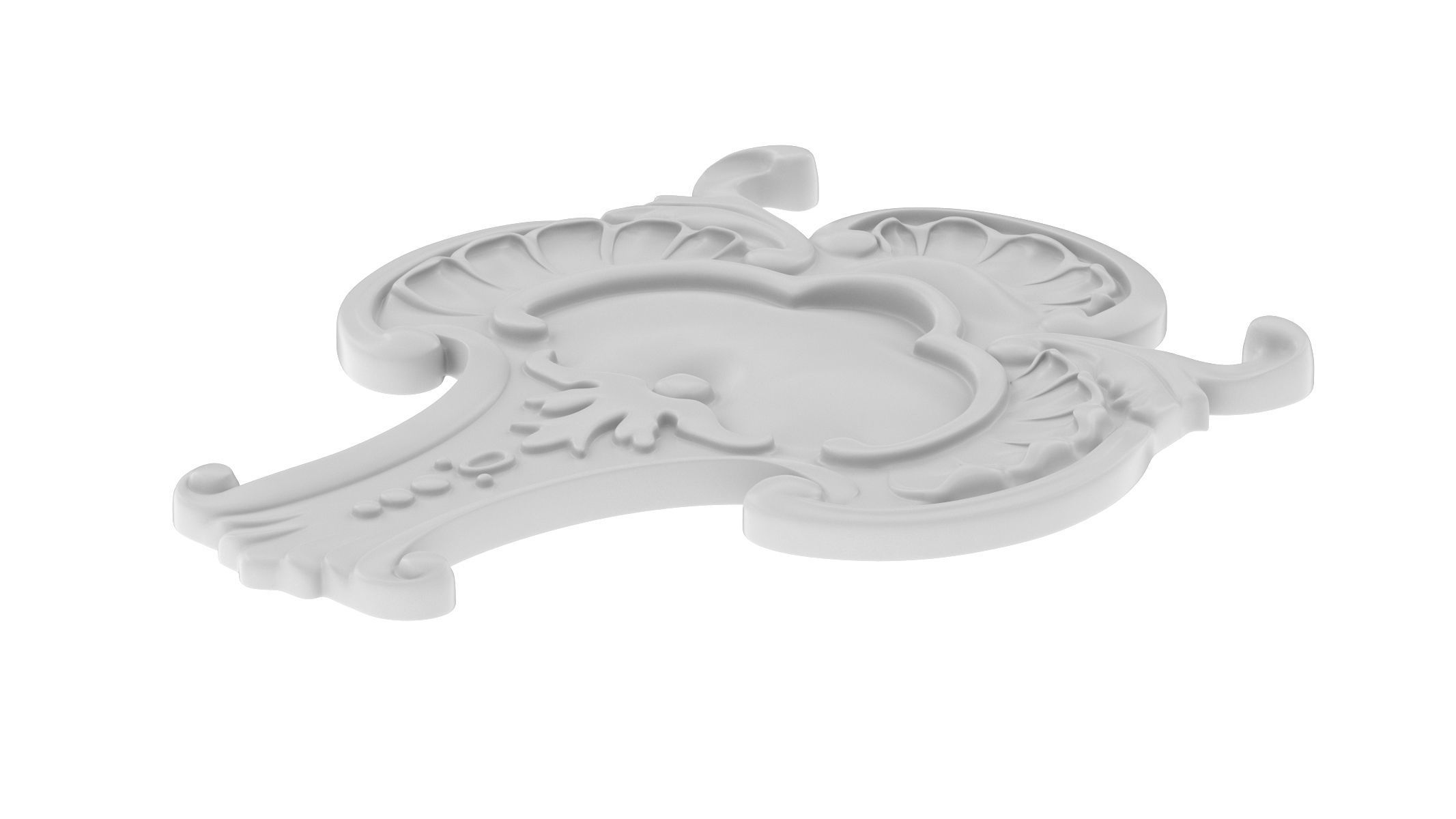Cartouche Ornament 020 3D model_4
