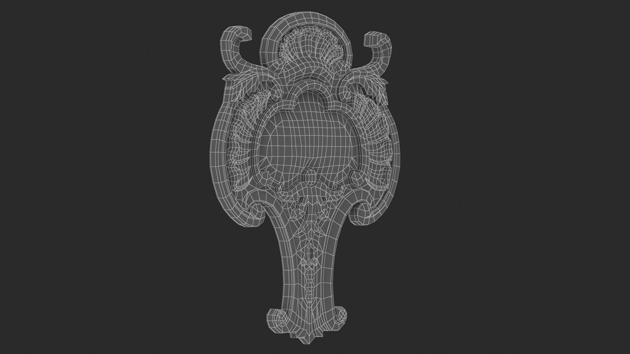 Cartouche Ornament 020 3D model_6
