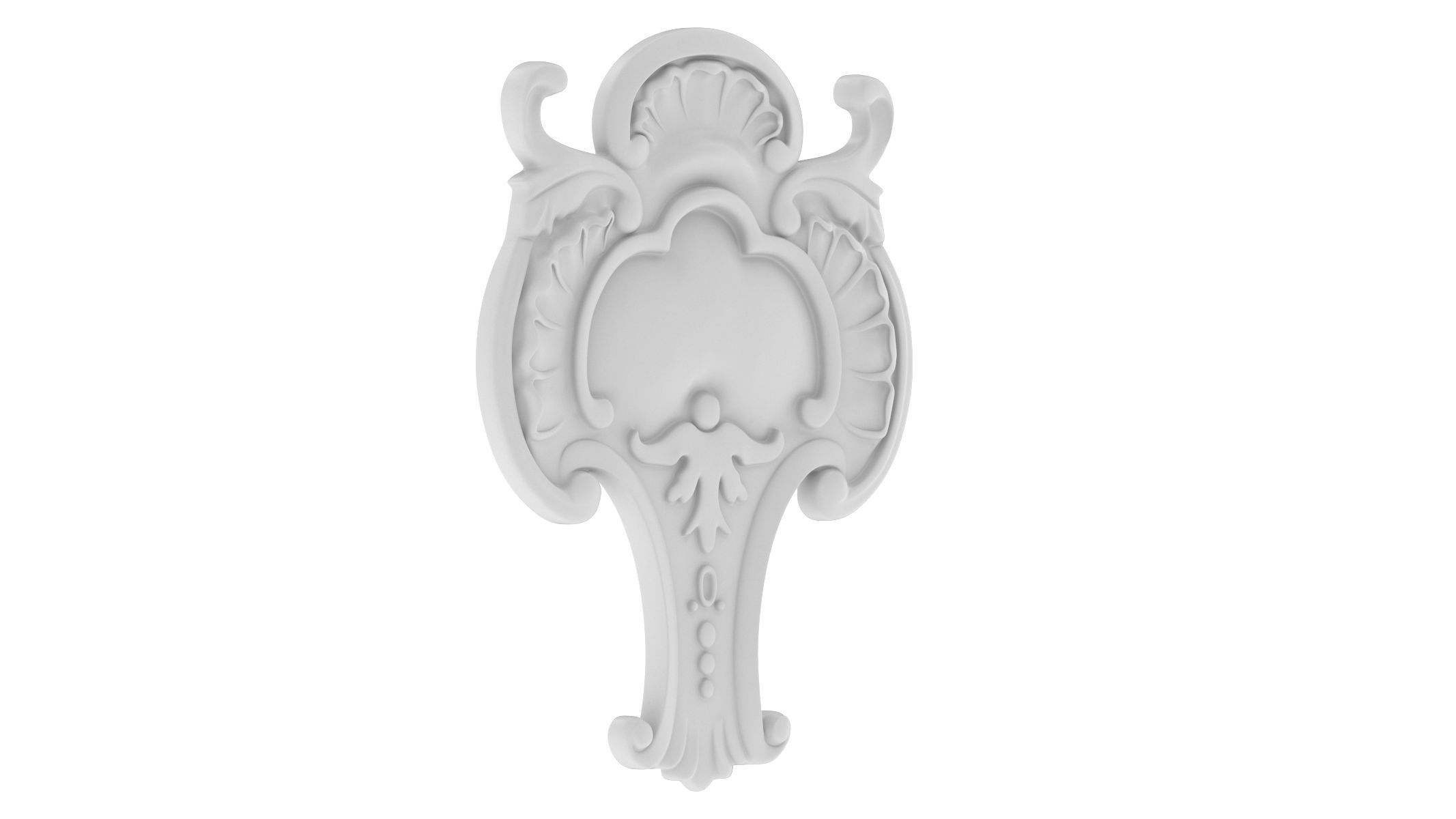 Cartouche Ornament 020 3D model_1