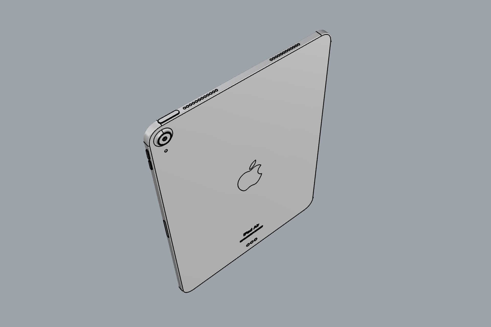 Apple iPad Air M2 11 and 13 inch 2024 3D model_21