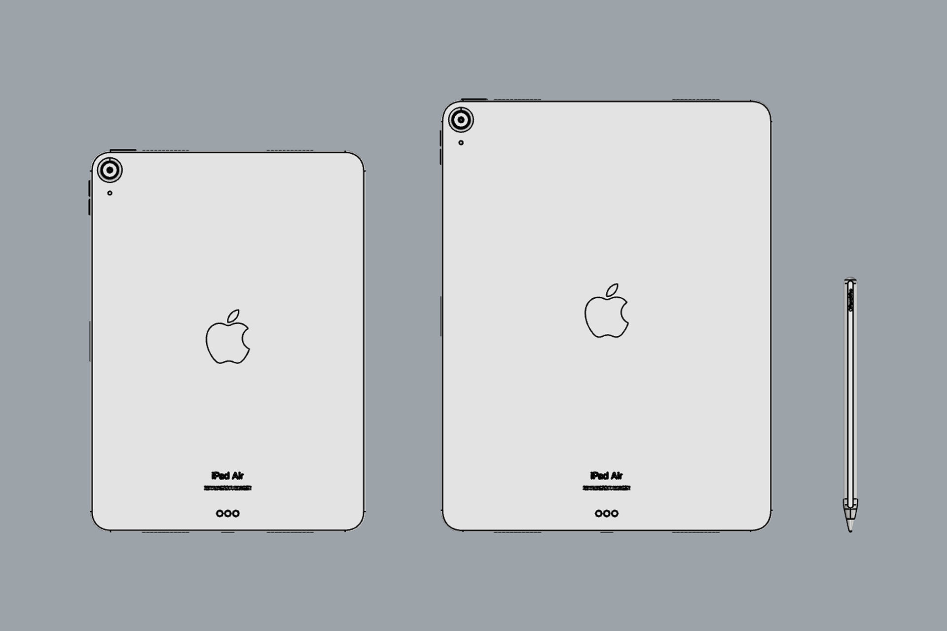 Apple iPad Air M2 11 and 13 inch 2024 3D model_16