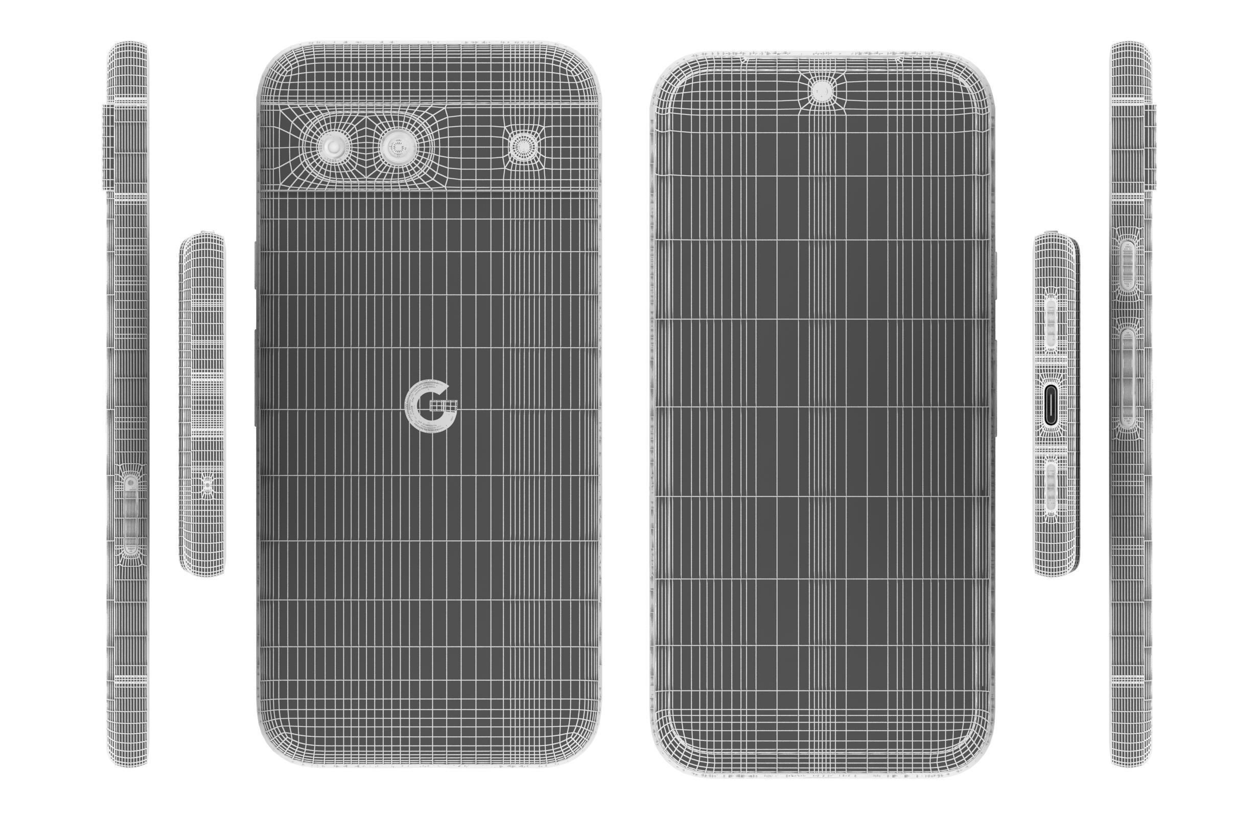 Google Pixel 8a Bay 3D model_17