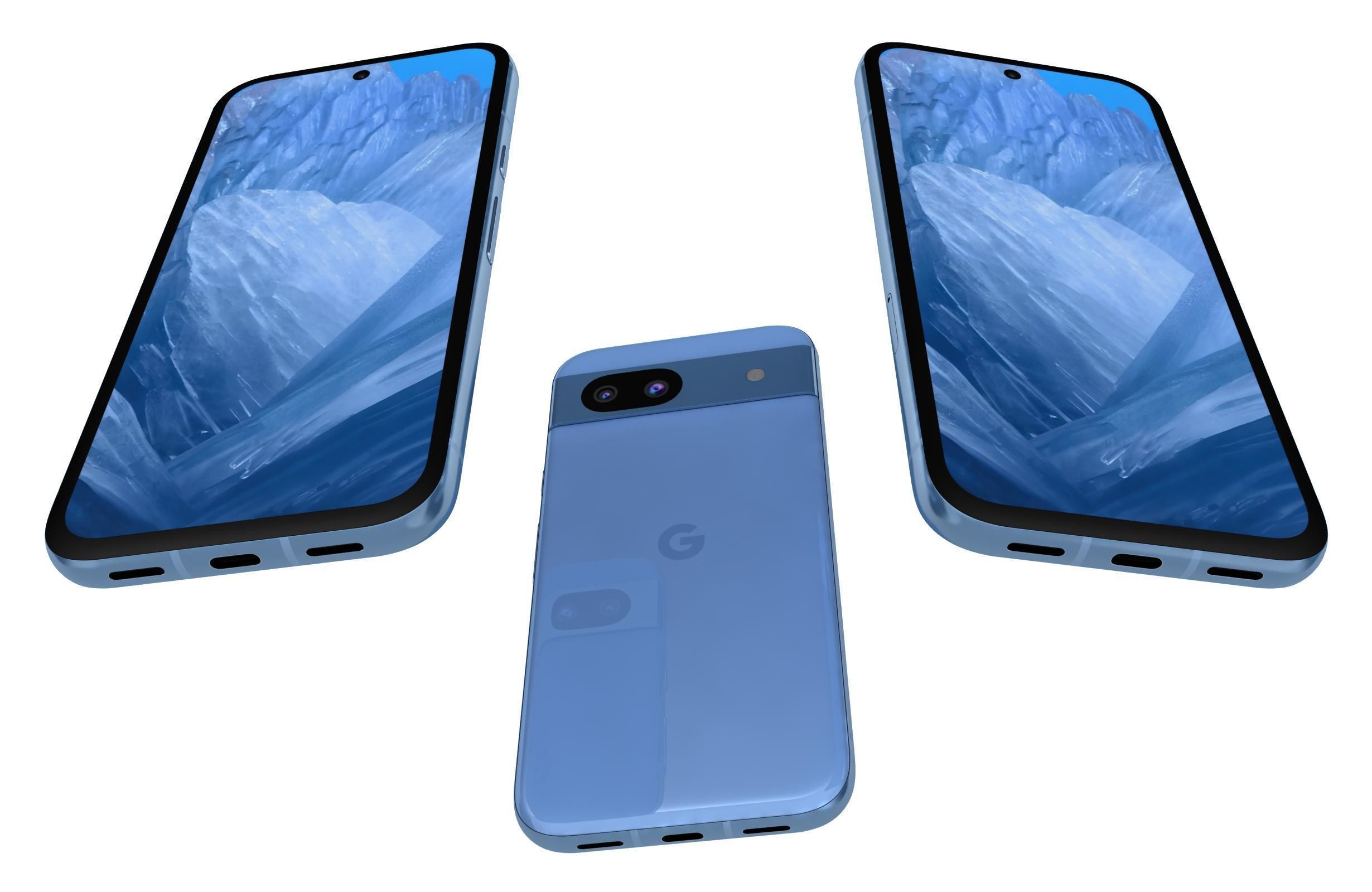 Google Pixel 8a Bay 3D model_2