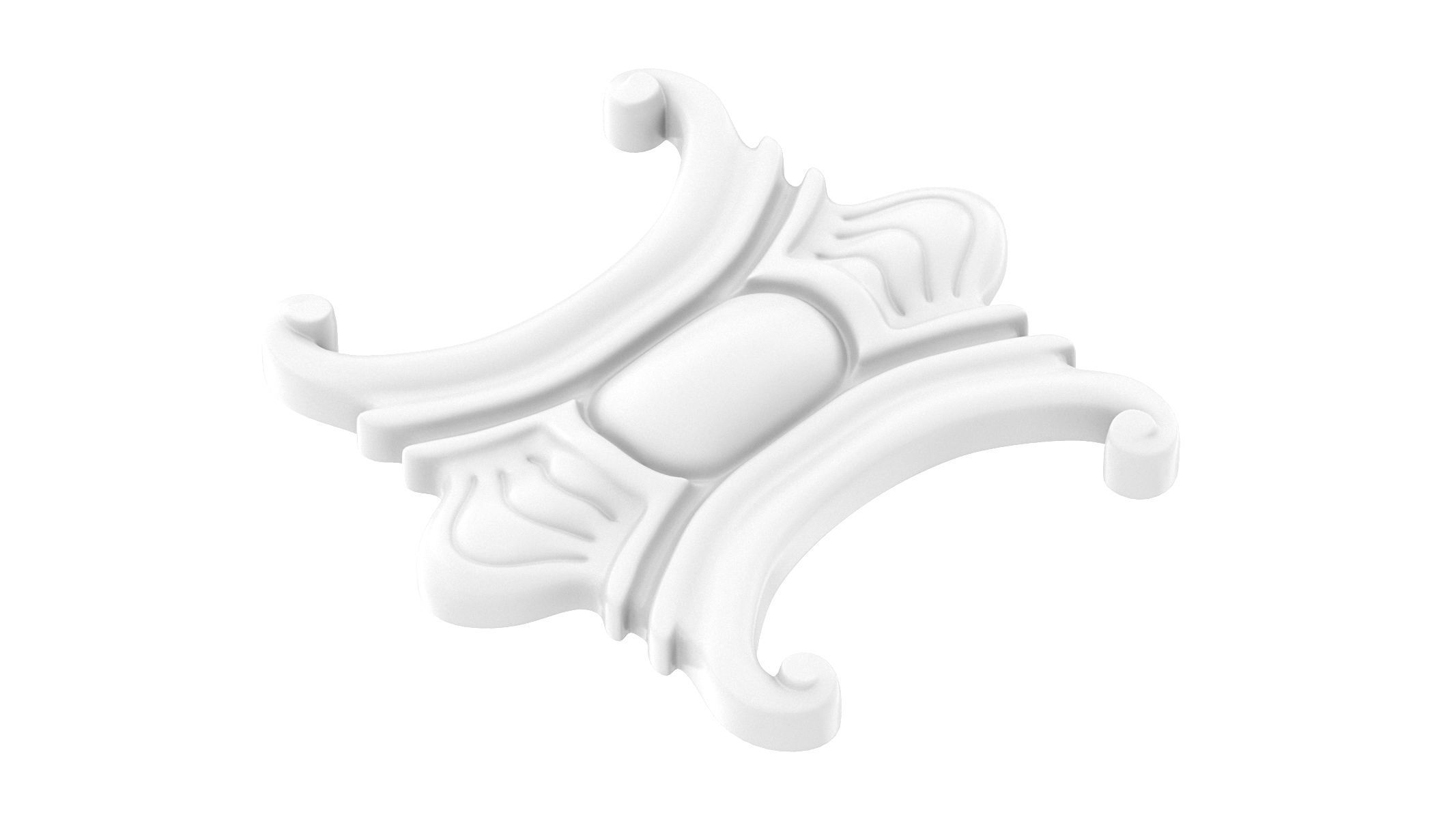 Cartouche Ornament 022 3D model_3