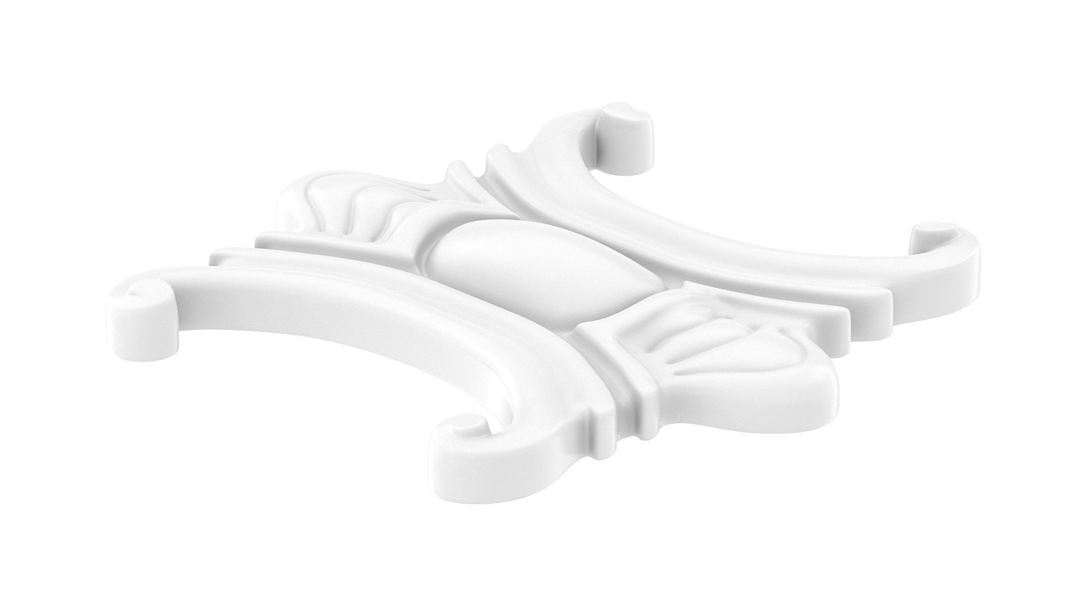 Cartouche Ornament 022 3D model_4