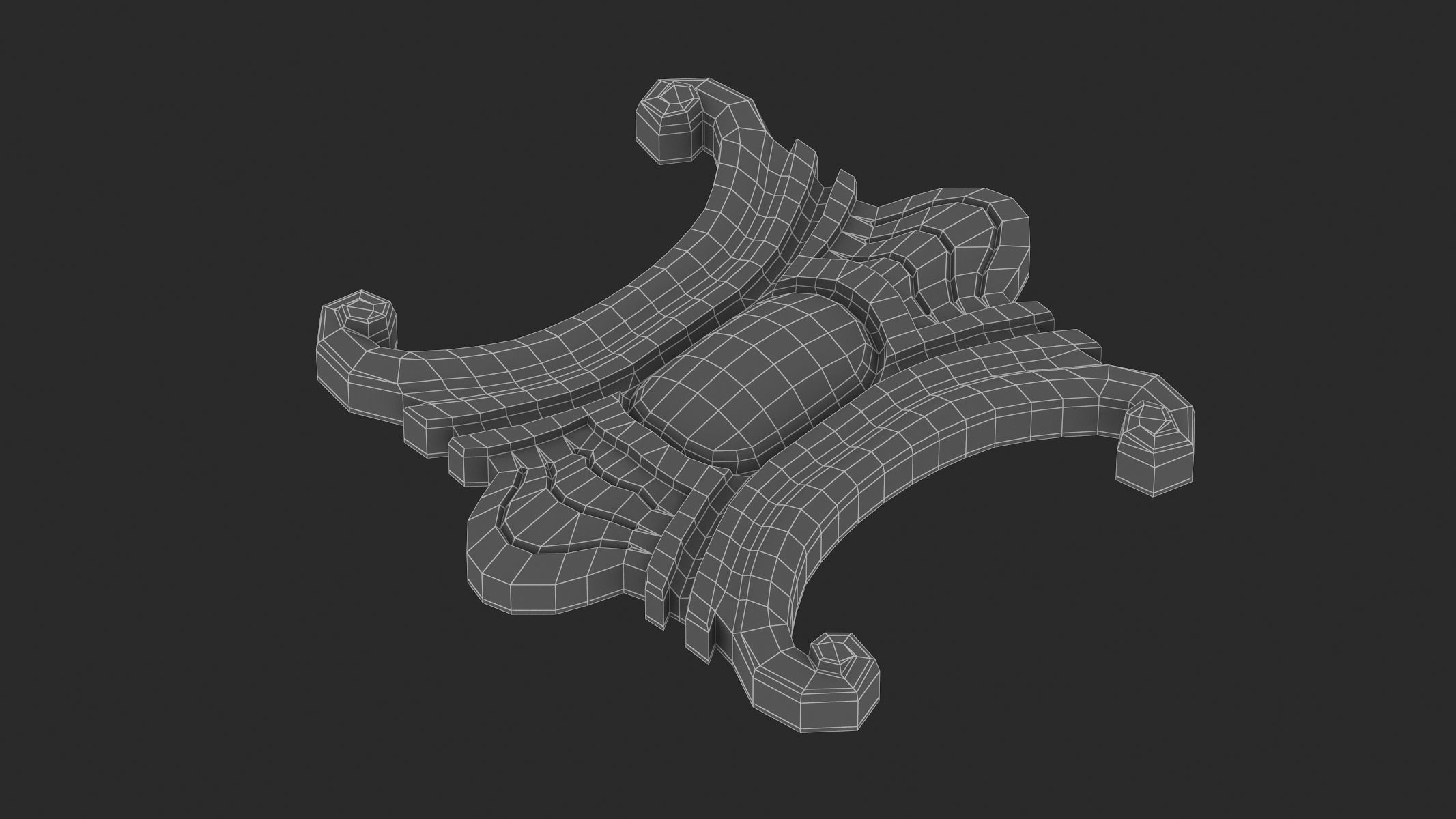 Cartouche Ornament 022 3D model_8