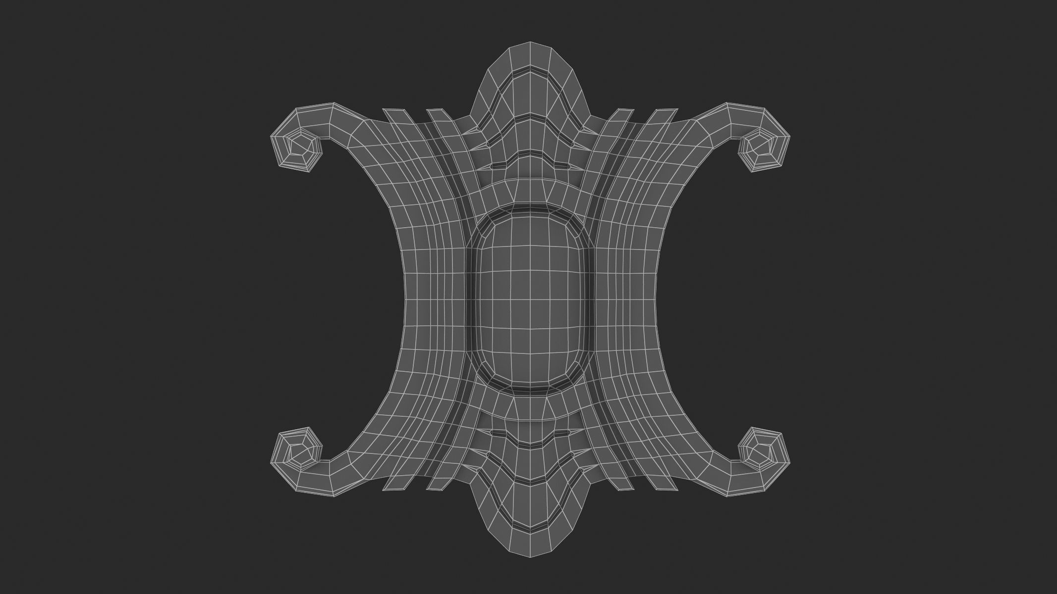 Cartouche Ornament 022 3D model_5