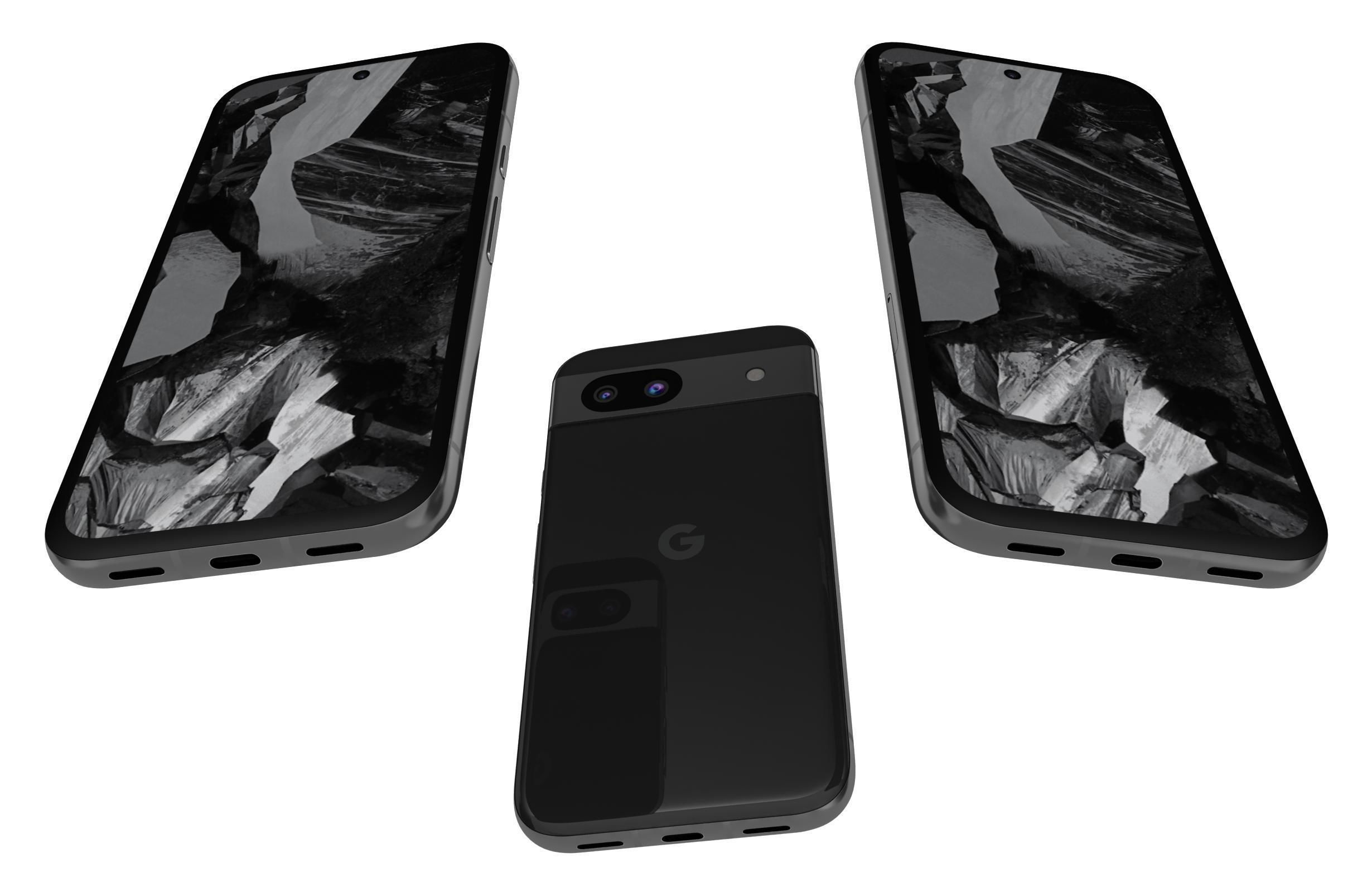 Google Pixel 8a Obsidian 3D model | CGTrader