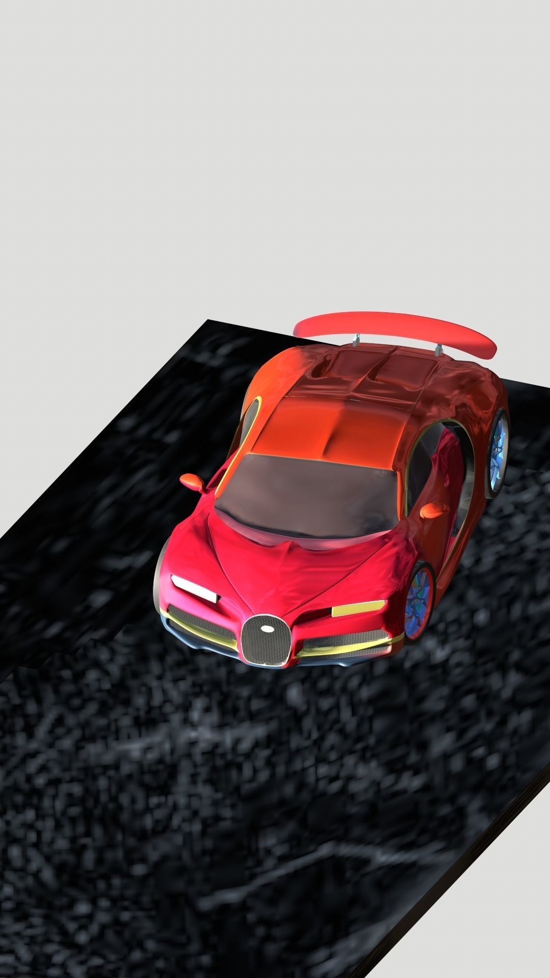 Bugati car model Free low-poly 3D model_6