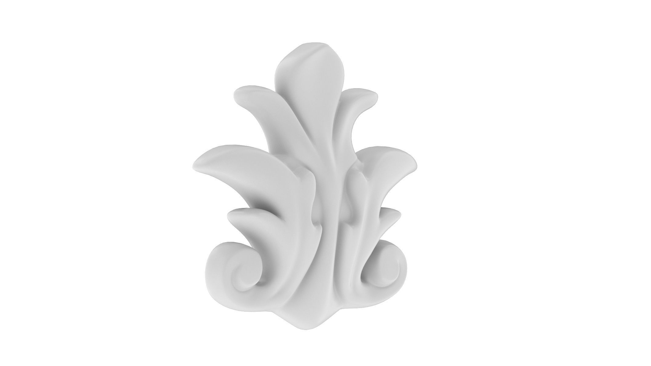 Cartouche Ornament 026  3D model_1
