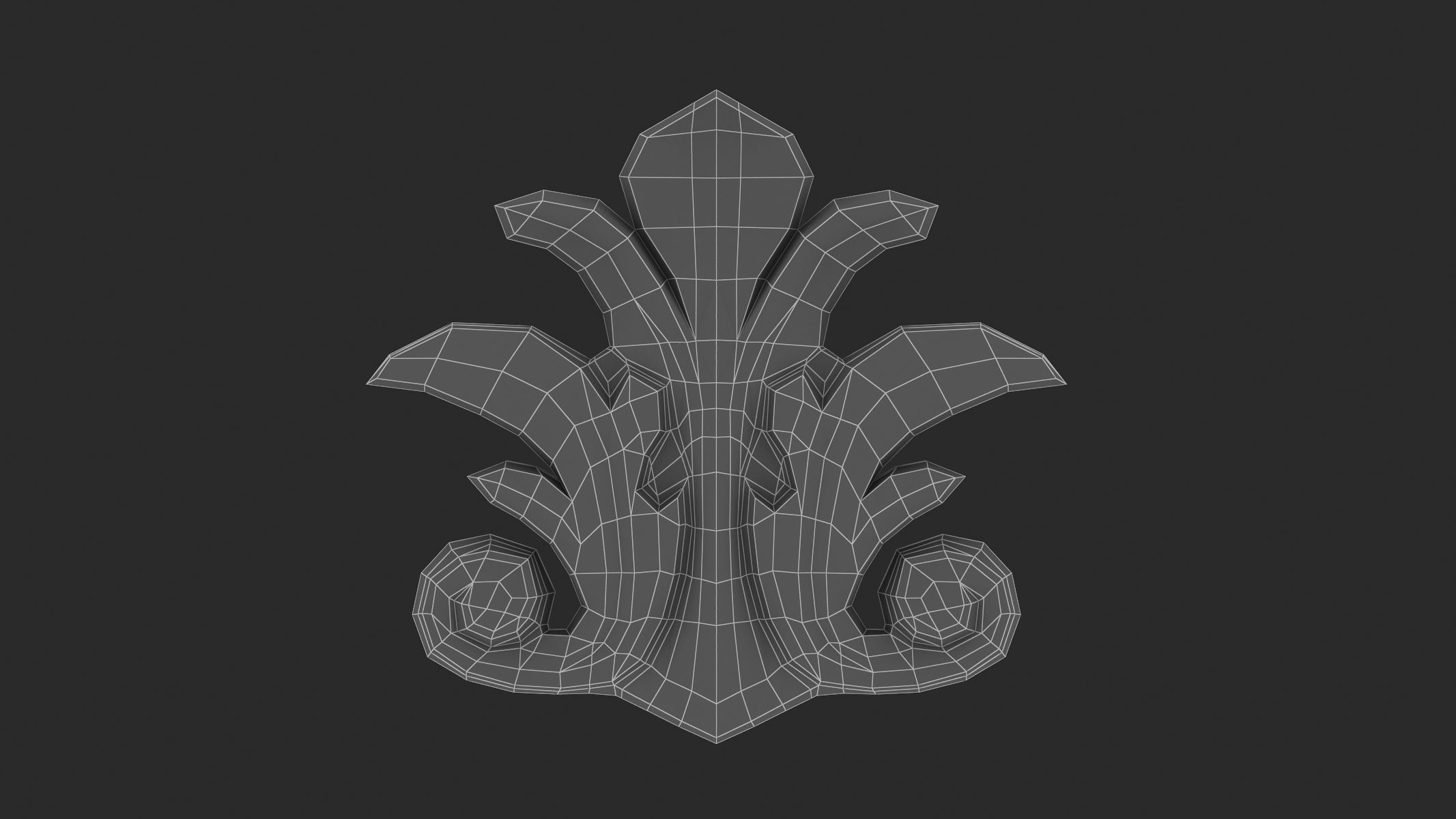 Cartouche Ornament 026  3D model_5