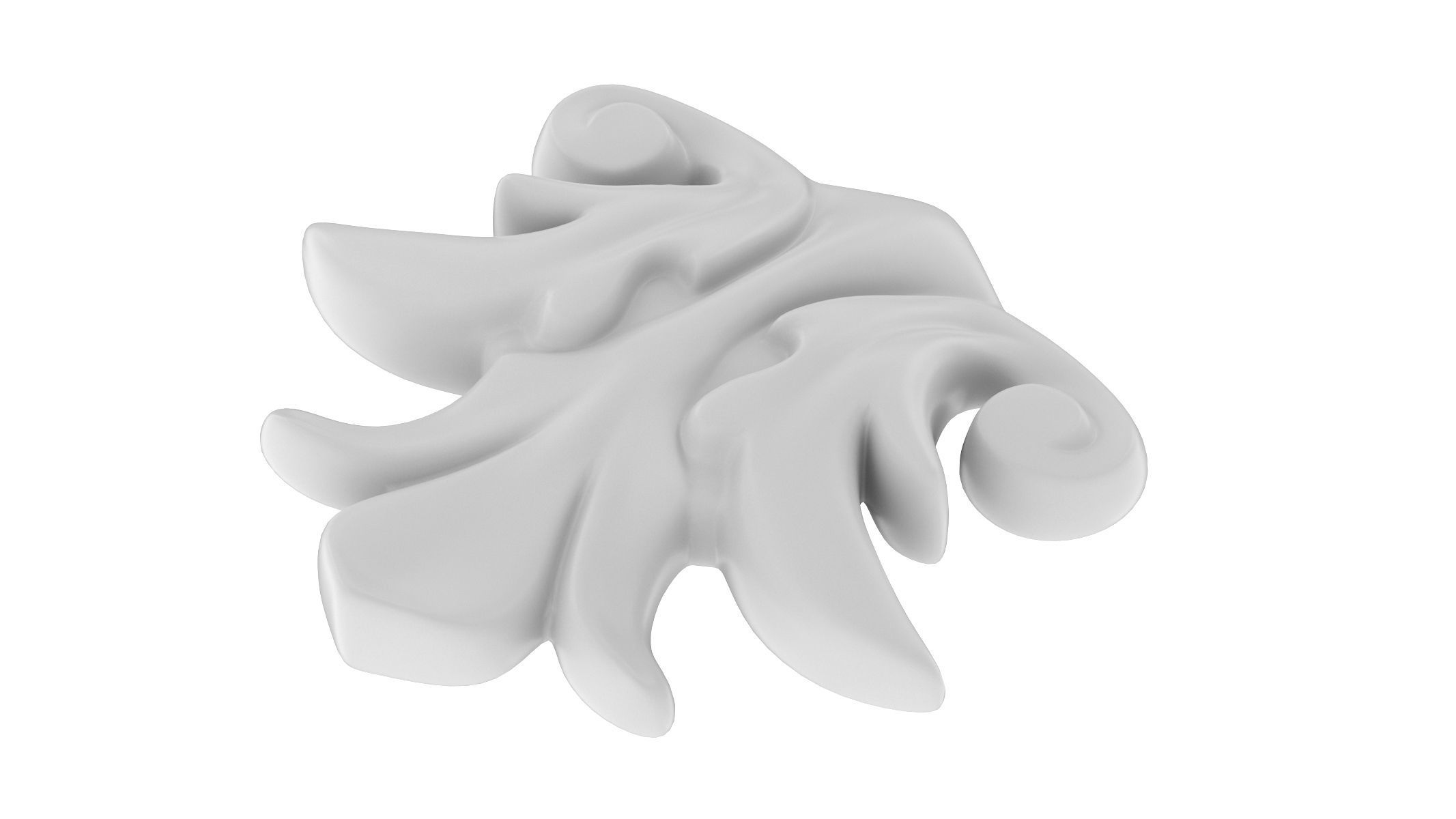 Cartouche Ornament 026  3D model_3